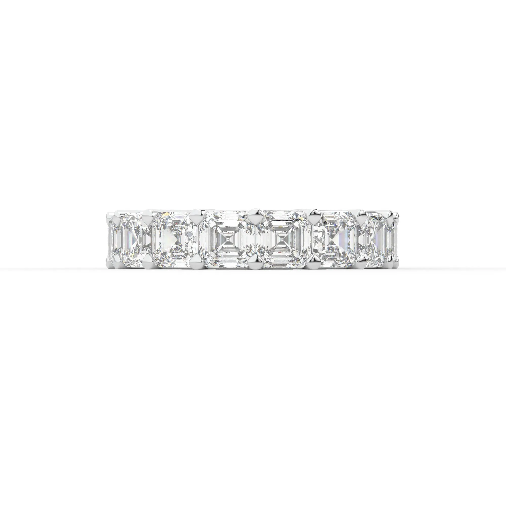 Majestic Assher cut eternity ring, X-Large, 8.0 ct. (Approx.),Eternity Rings