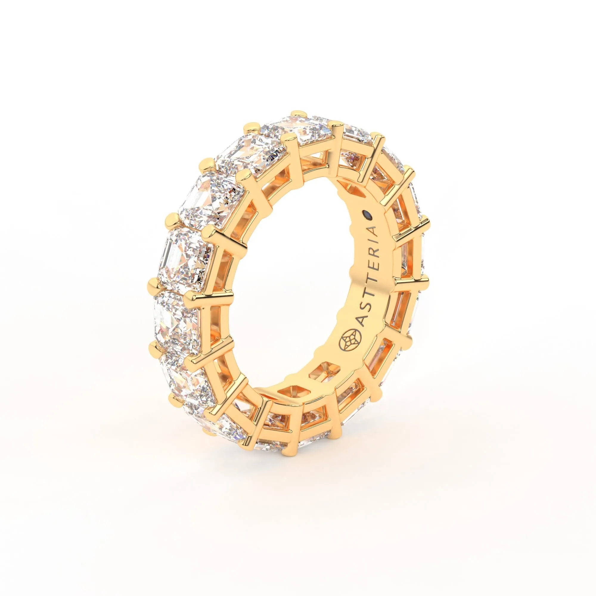 Majestic Assher cut eternity ring, X-Large, 8.0 ct. (Approx.),Eternity Rings