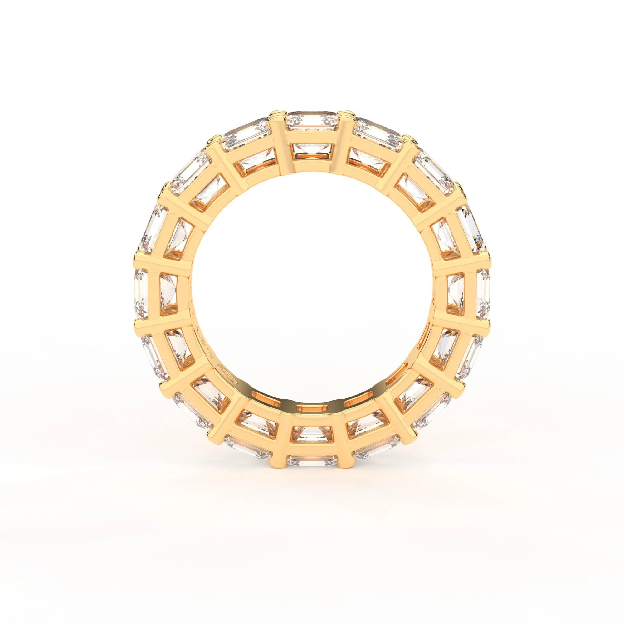 Majestic Assher cut eternity ring, X-Large, 8.0 ct. (Approx.),Eternity Rings