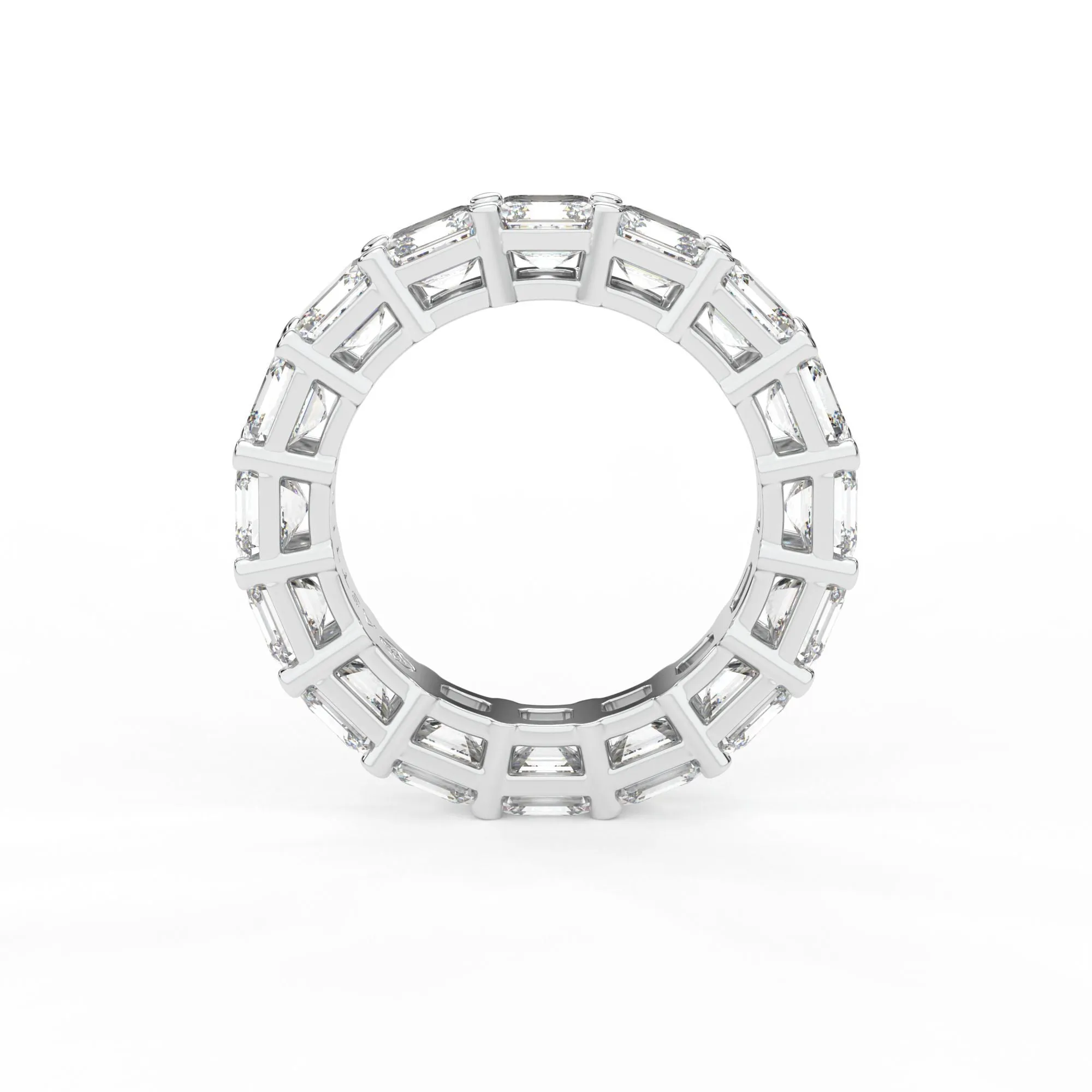 Majestic Assher cut eternity ring, X-Large, 8.0 ct. (Approx.),Eternity Rings