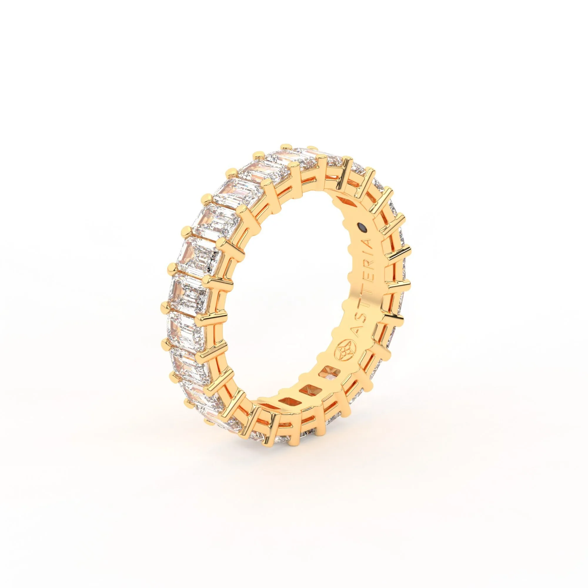 Majestic emerald shape eternity ring, Large, 3.5 ct. (Approx.),Eternity Rings