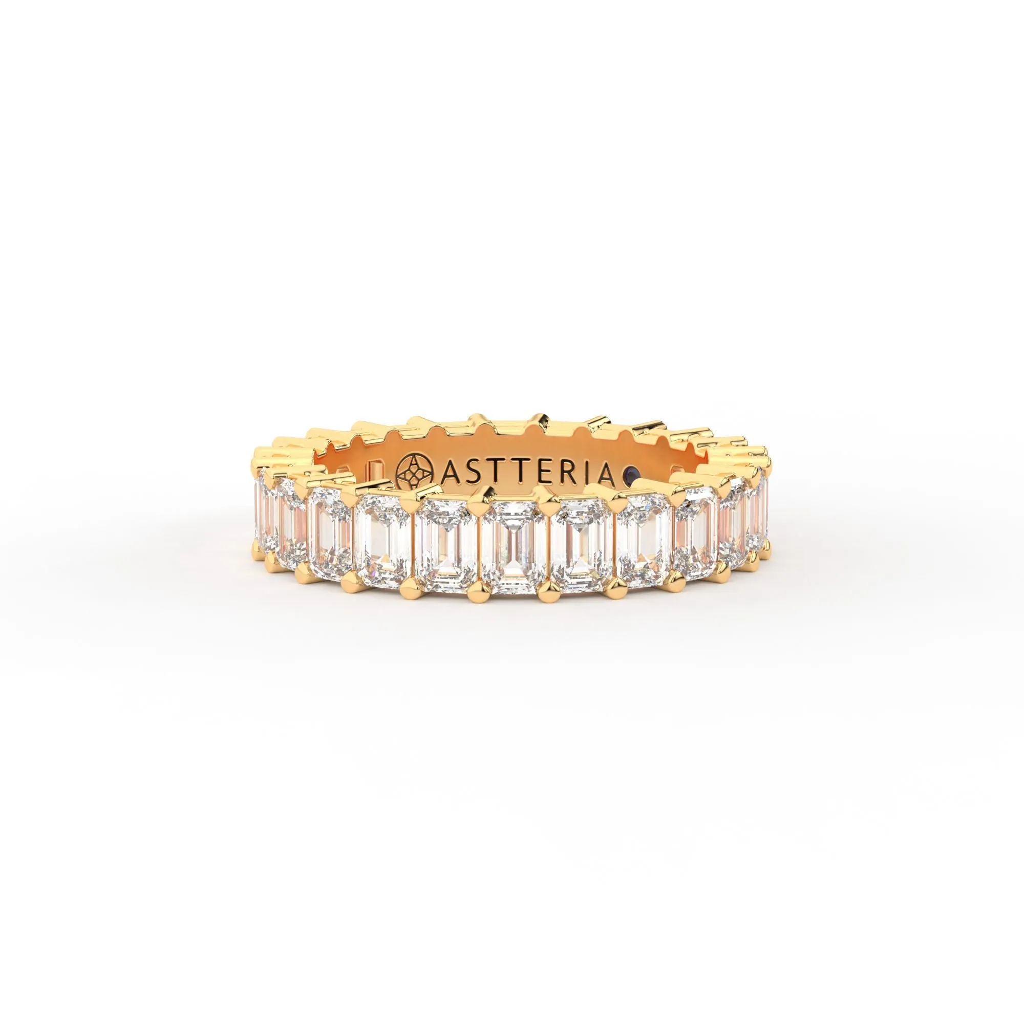 Majestic emerald shape eternity ring, Large, 3.5 ct. (Approx.),Eternity Rings