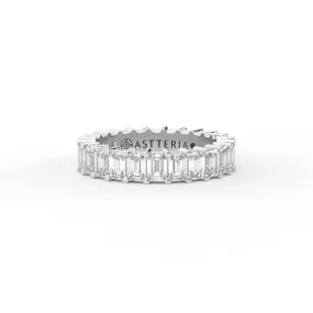 Majestic emerald shape eternity ring, Large, 3.5 ct. (Approx.),Eternity Rings