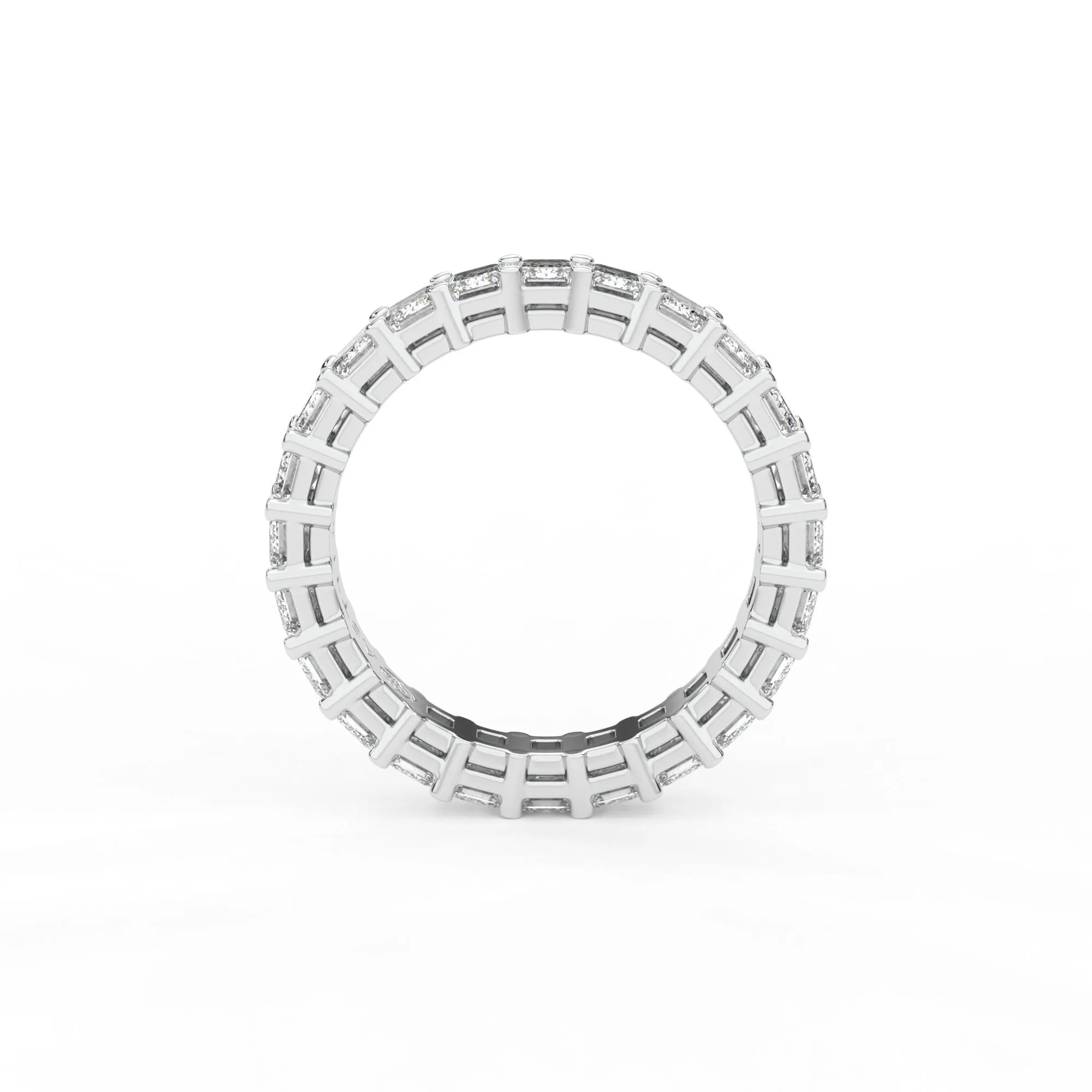 Majestic emerald shape eternity ring, Large, 3.5 ct. (Approx.),Eternity Rings