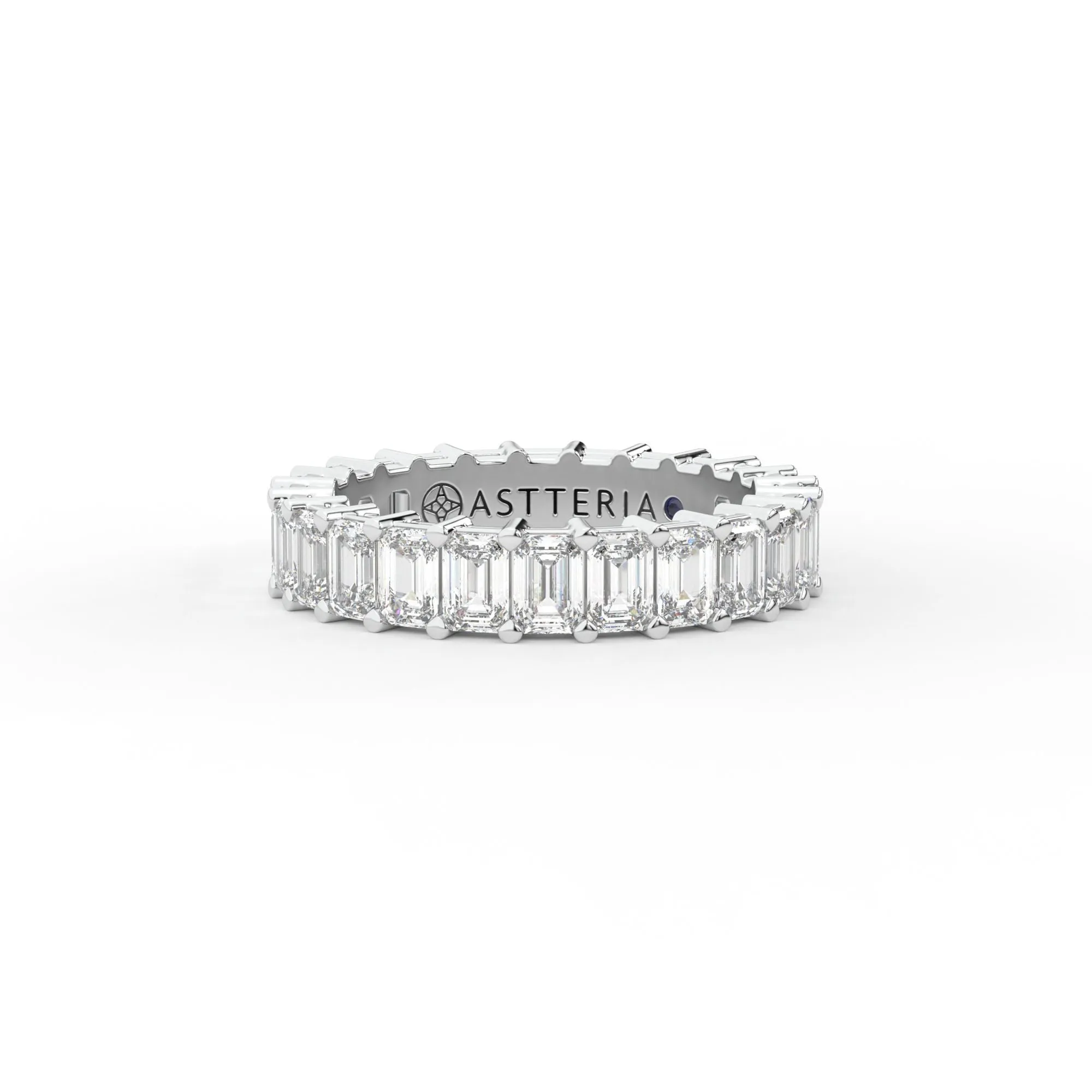 Majestic emerald shape eternity ring, Large, 3.5 ct. (Approx.),Eternity Rings