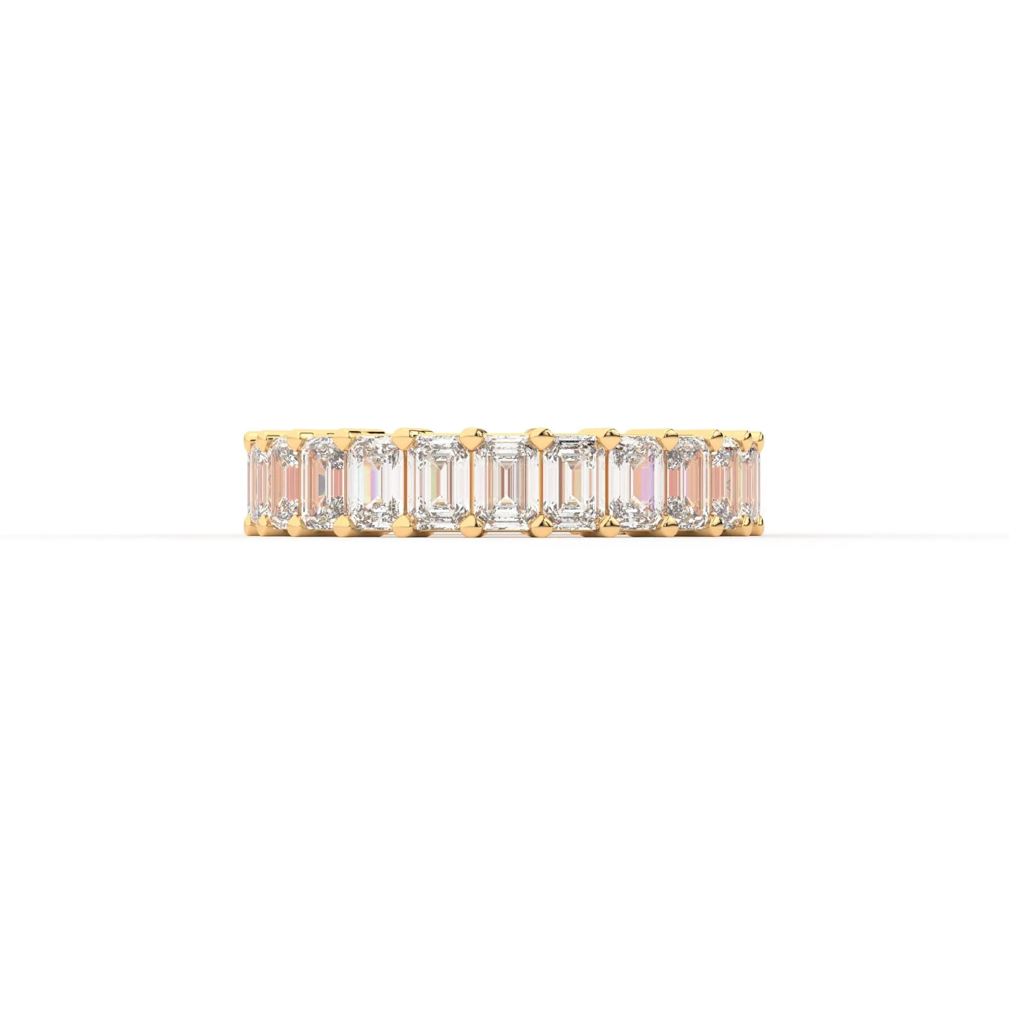 Majestic emerald shape eternity ring, Large, 3.5 ct. (Approx.),Eternity Rings