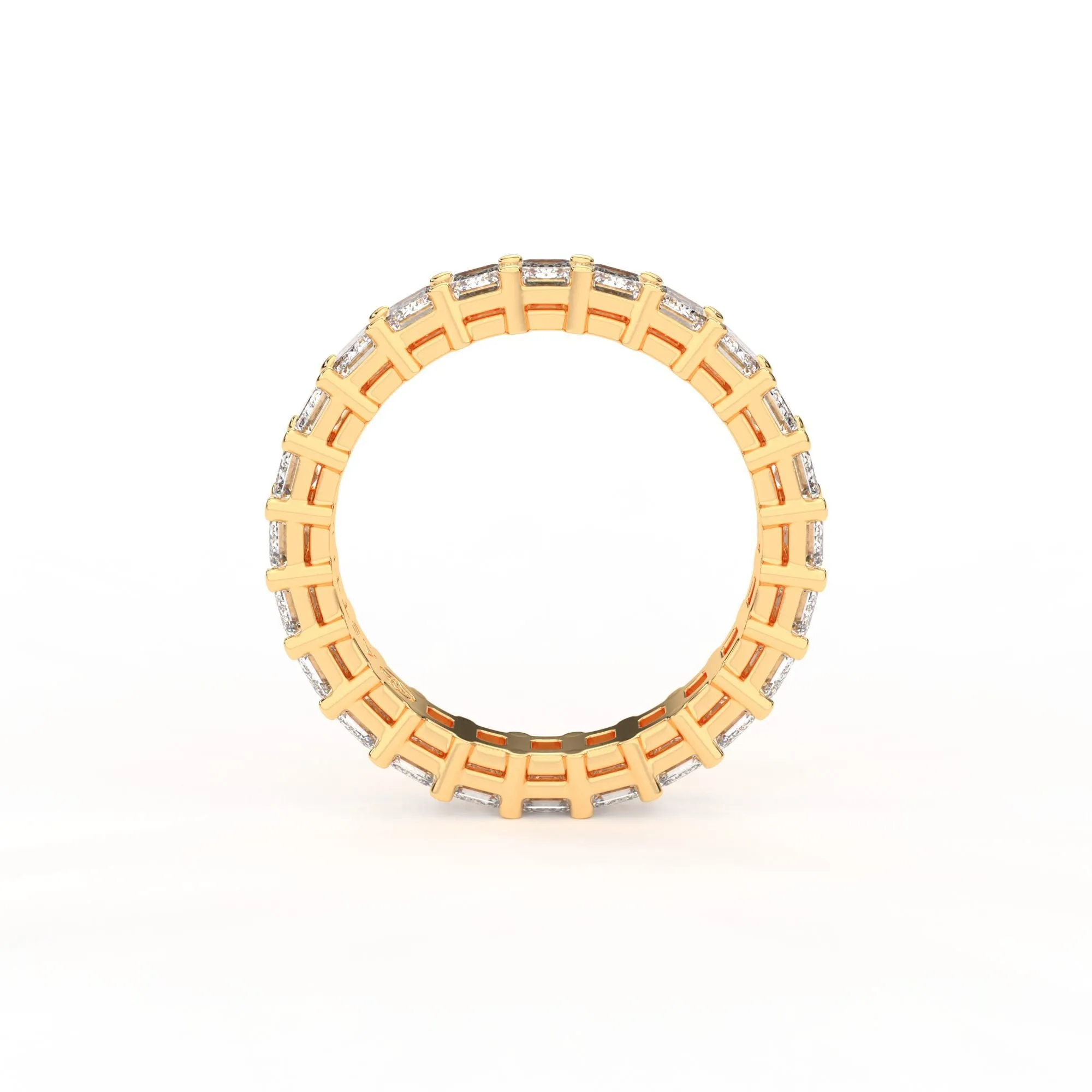Majestic emerald shape eternity ring, Large, 3.5 ct. (Approx.),Eternity Rings