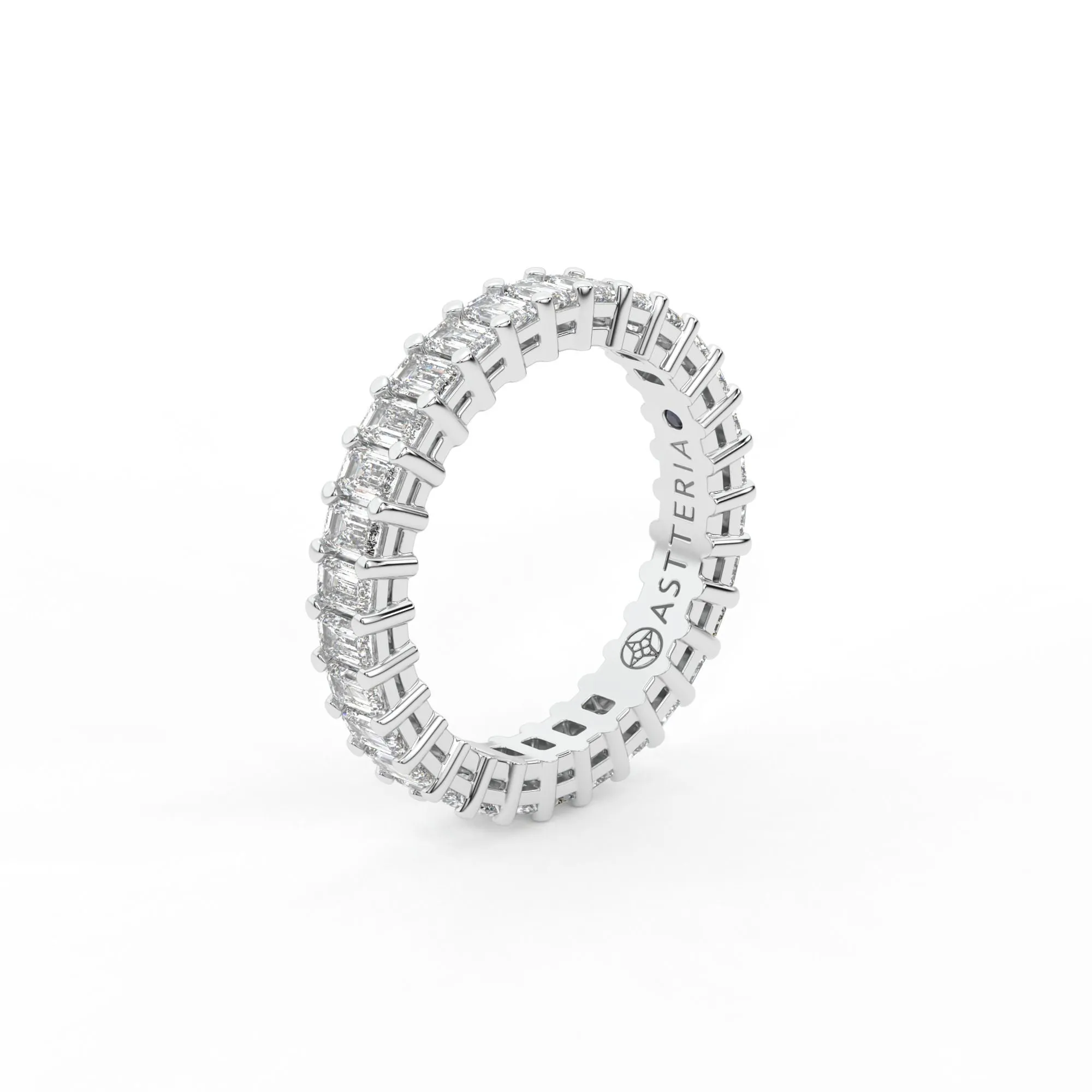 Majestic emerald shape eternity ring, Medium, 2.5 ct. (Approx.),Eternity Rings