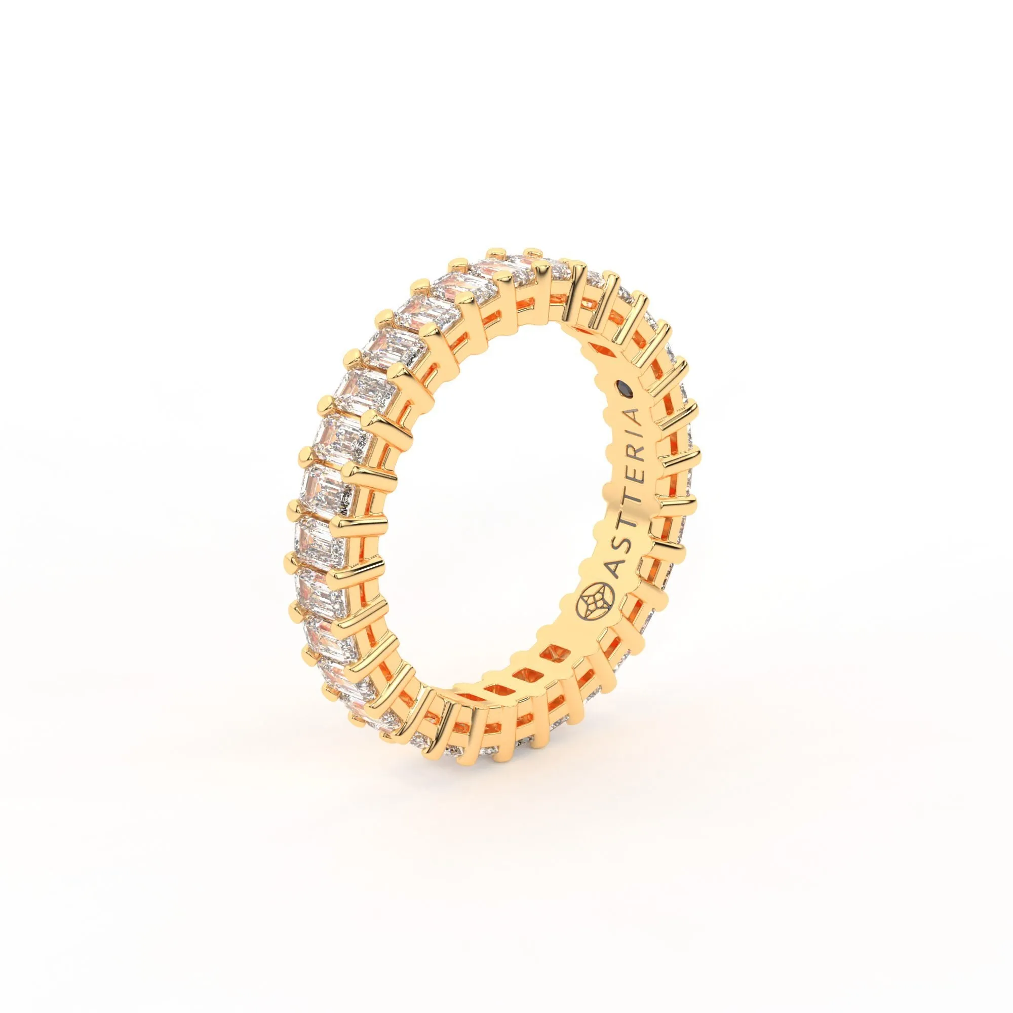 Majestic emerald shape eternity ring, Medium, 2.5 ct. (Approx.),Eternity Rings