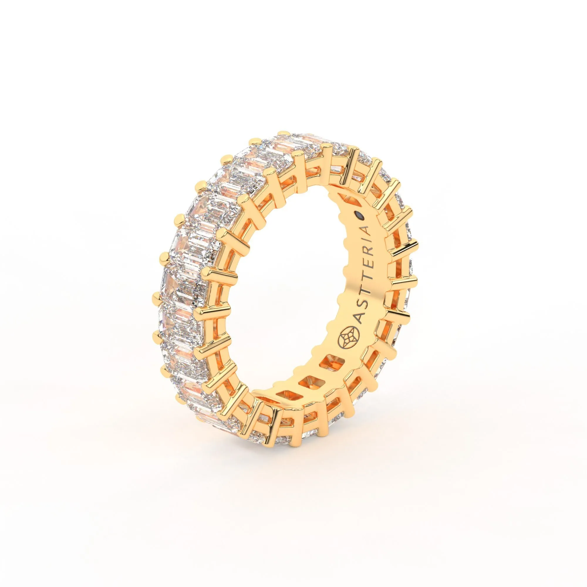 Majestic emerald shape eternity ring, X-Large, 6.0 ct. (Approx.),Eternity Rings