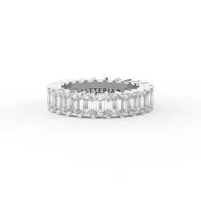 Majestic emerald shape eternity ring, X-Large, 6.0 ct. (Approx.),Eternity Rings