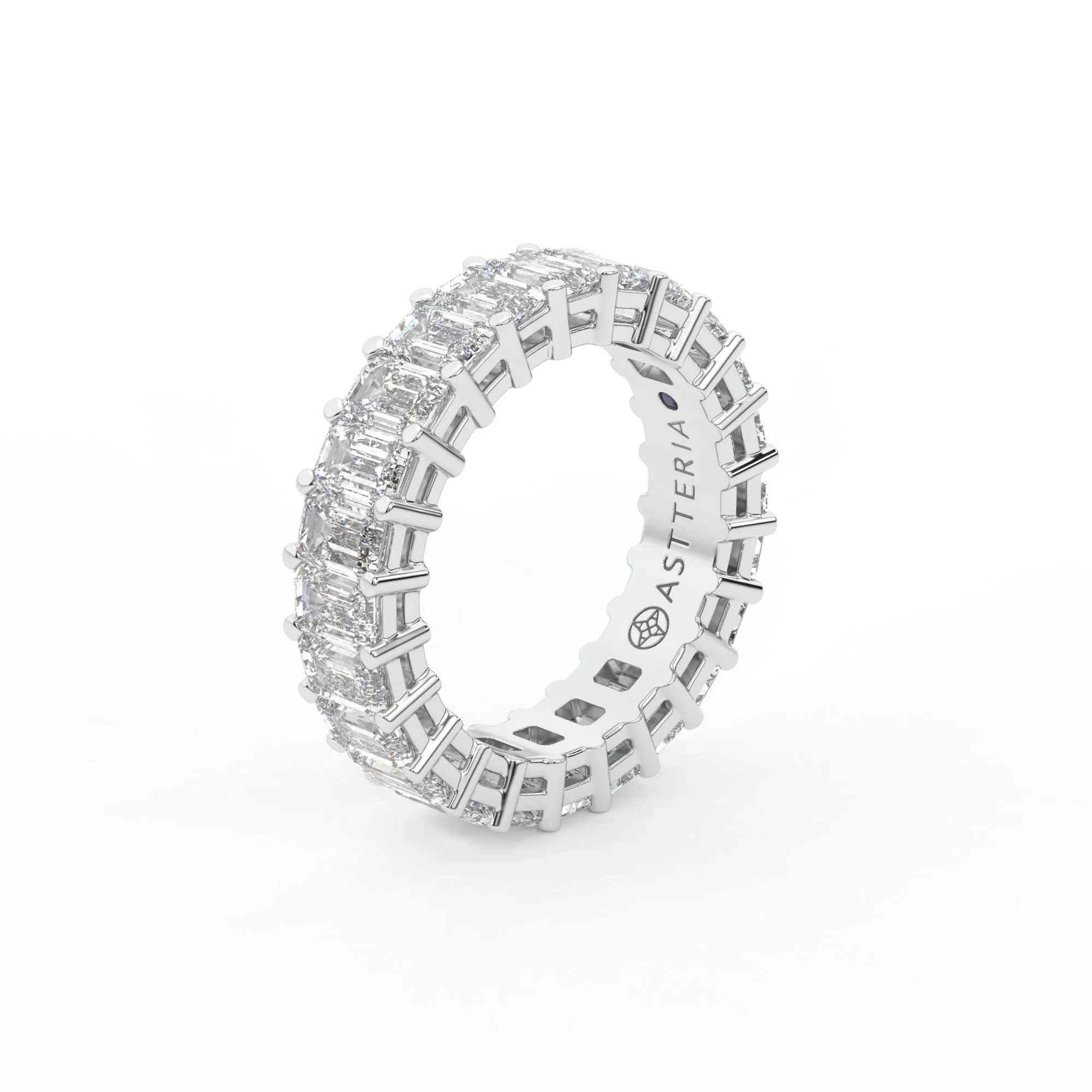 Majestic emerald shape eternity ring, X-Large, 6.0 ct. (Approx.),Eternity Rings