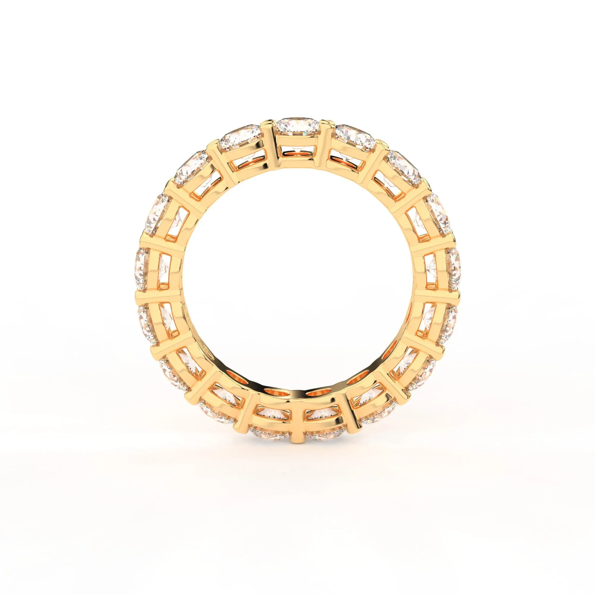 Majestic round shape eternity ring,  Large, 4.0 ct. (Approx.),Eternity Rings