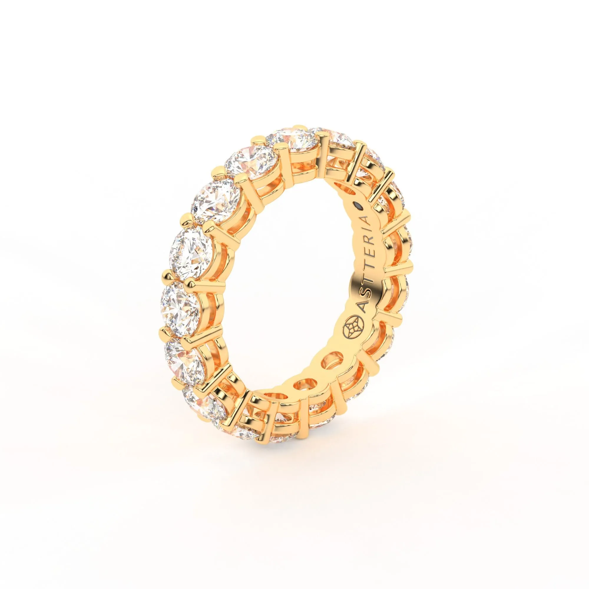Majestic round shape eternity ring,  Large, 4.0 ct. (Approx.),Eternity Rings