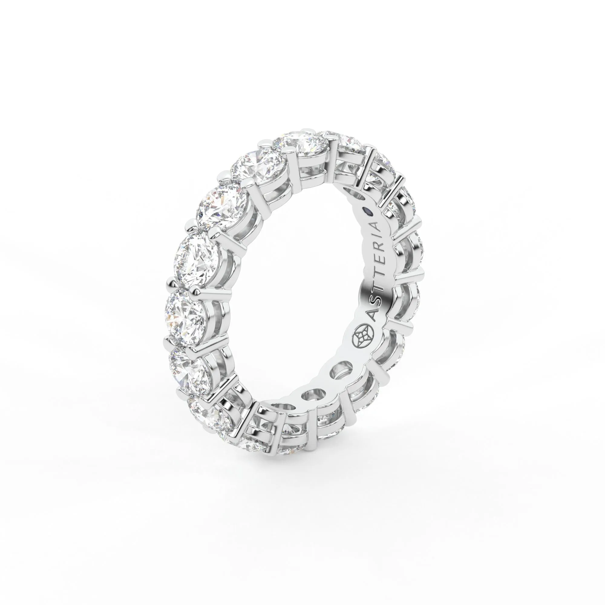Majestic round shape eternity ring,  Large, 4.0 ct. (Approx.),Eternity Rings