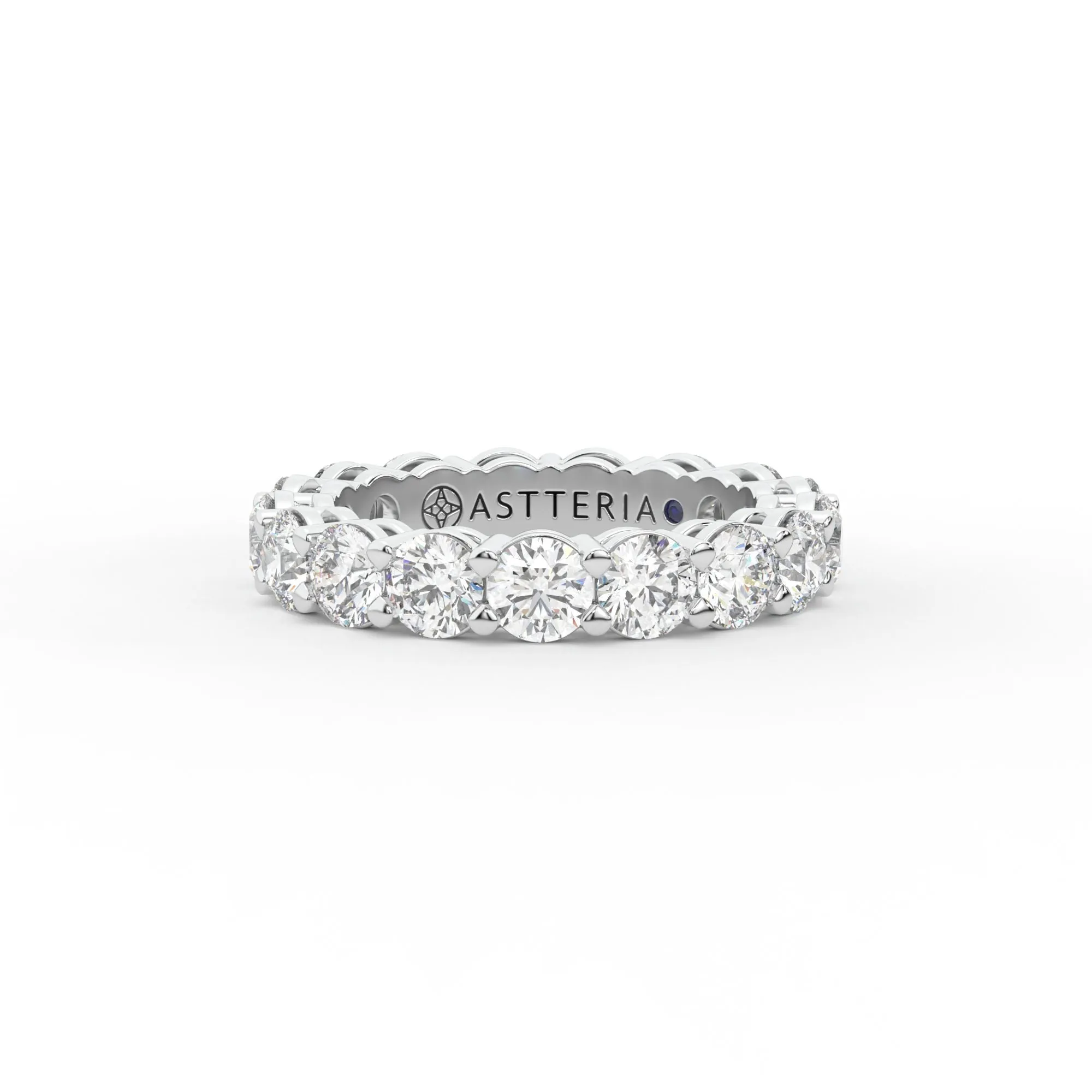 Majestic round shape eternity ring,  Large, 4.0 ct. (Approx.),Eternity Rings