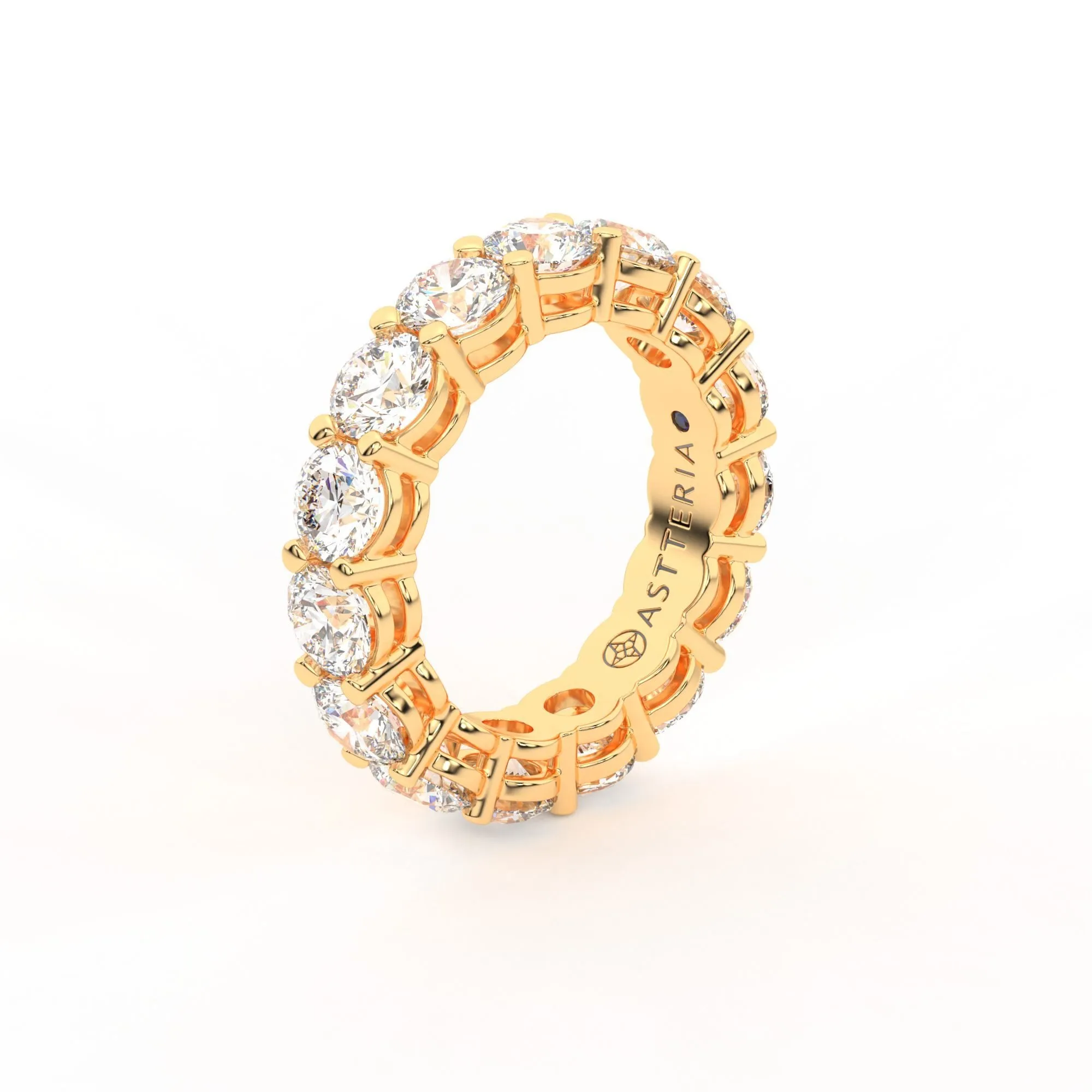 Majestic round shape eternity ring,  X-Large, 5.5 ct. (Approx.),Eternity Rings