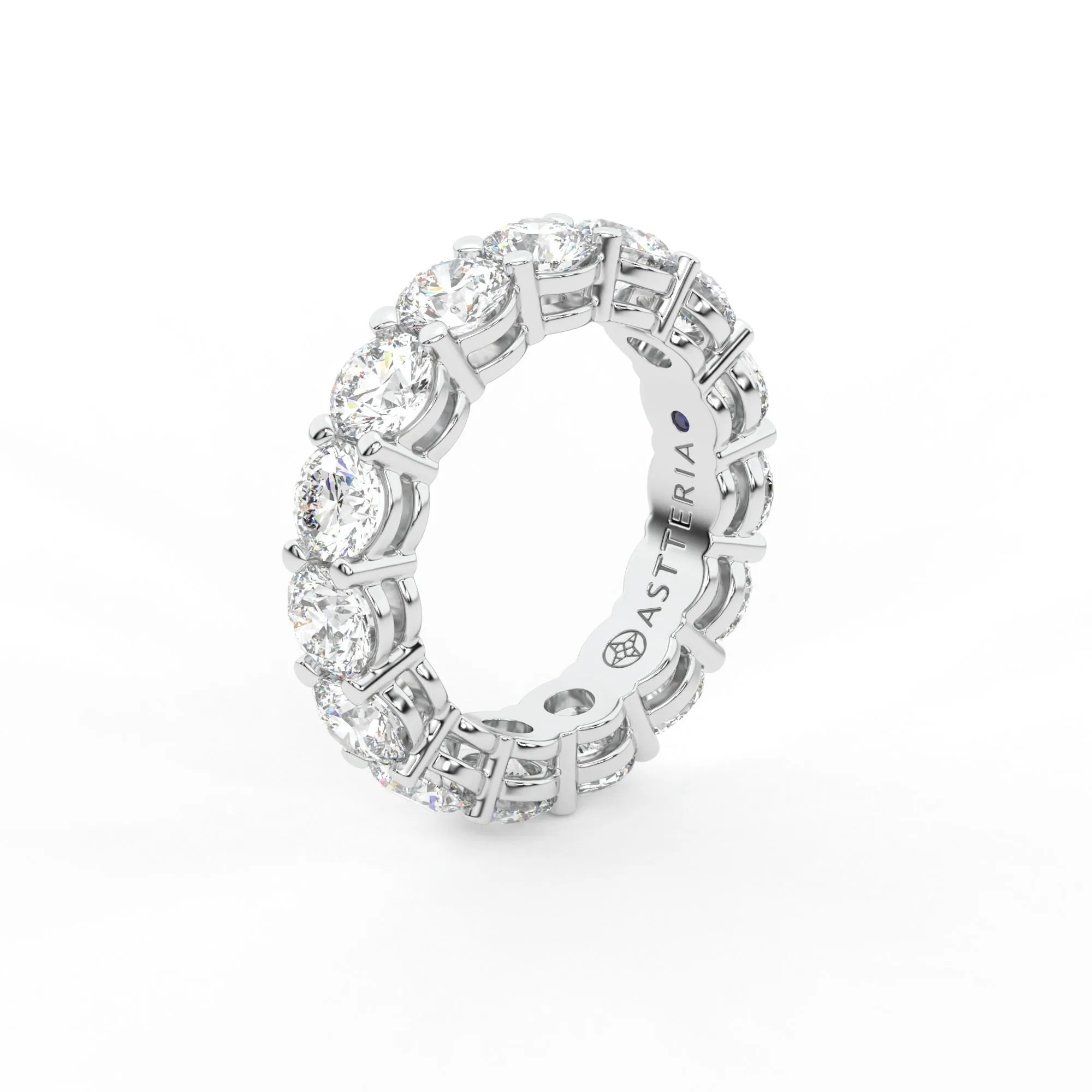 Majestic round shape eternity ring,  X-Large, 5.5 ct. (Approx.),Eternity Rings