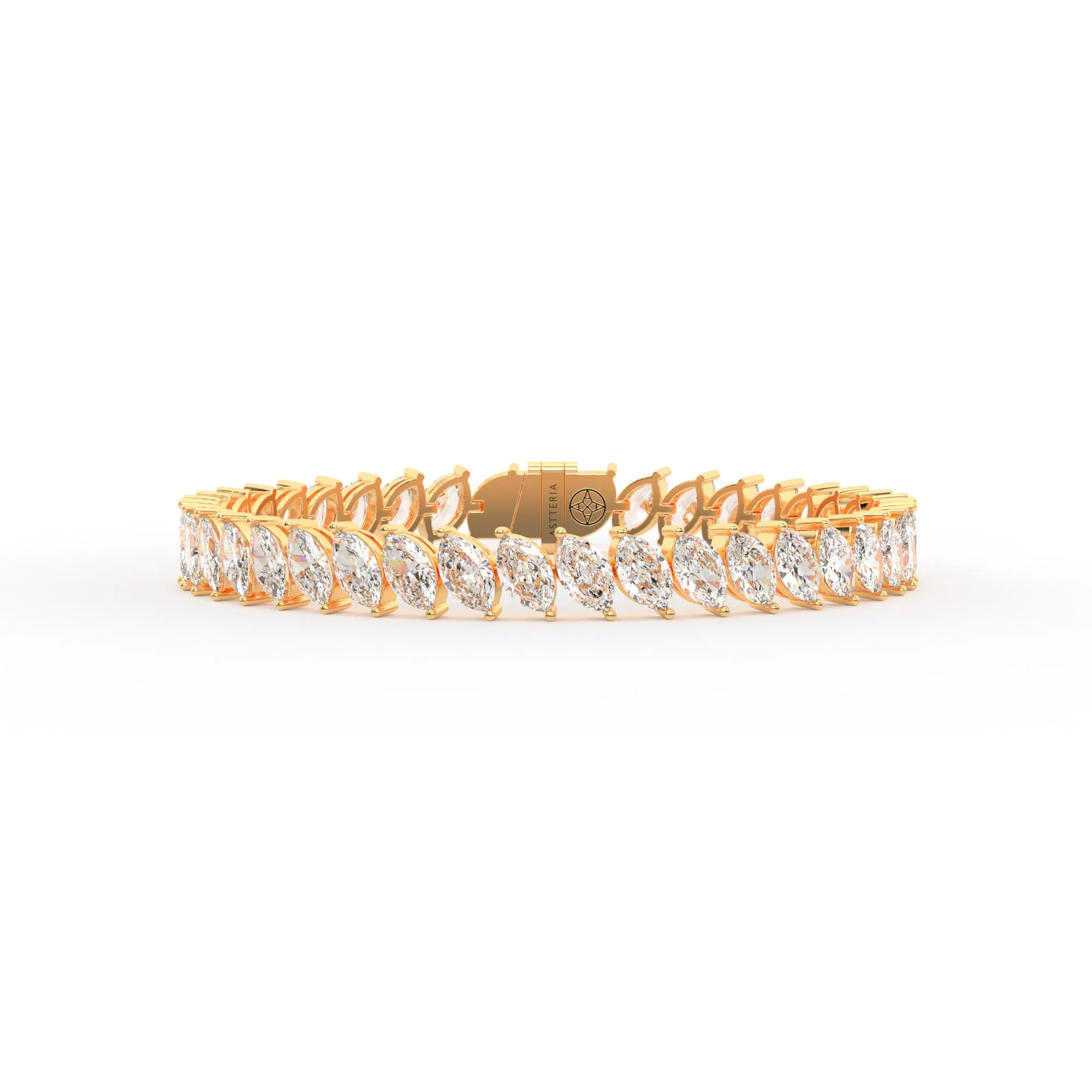 Marquise shape diamond tennis bracelet, 16.0 Ct. TW,Bracelet Jewelry