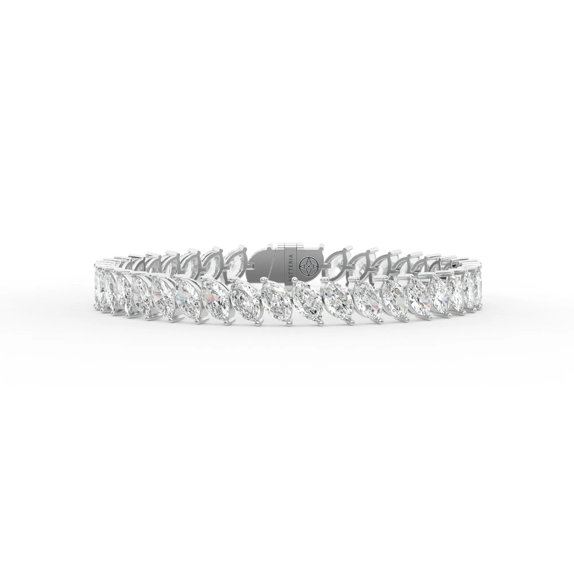 Marquise shape diamond tennis bracelet, 16.0 Ct. TW,Bracelet Jewelry