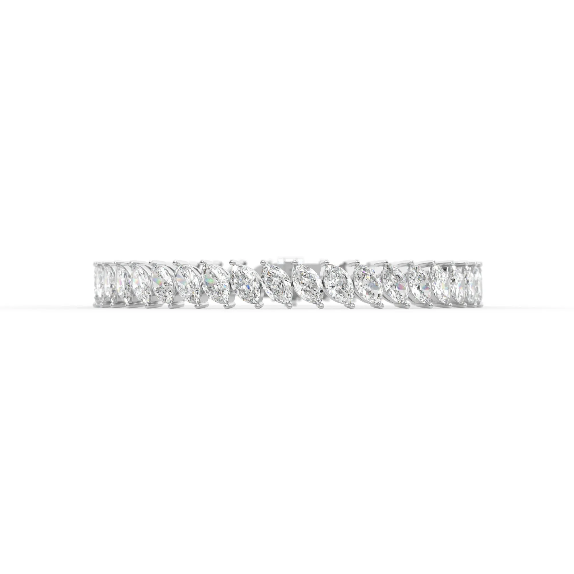 Marquise shape diamond tennis bracelet, 16.0 Ct. TW,Bracelet Jewelry