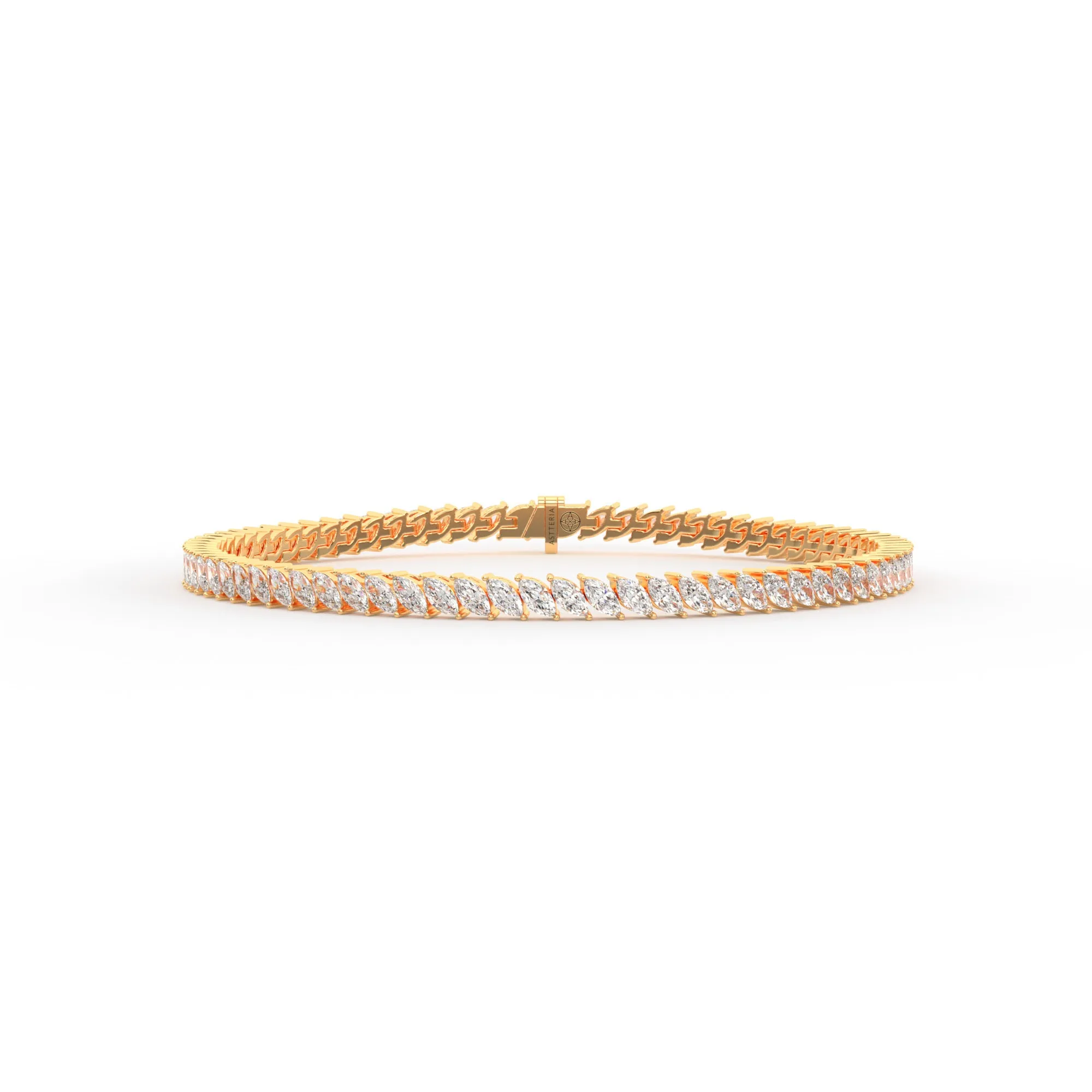 Marquise shape diamond tennis bracelet, 7.0 Ct. TW,Bracelet Jewelry