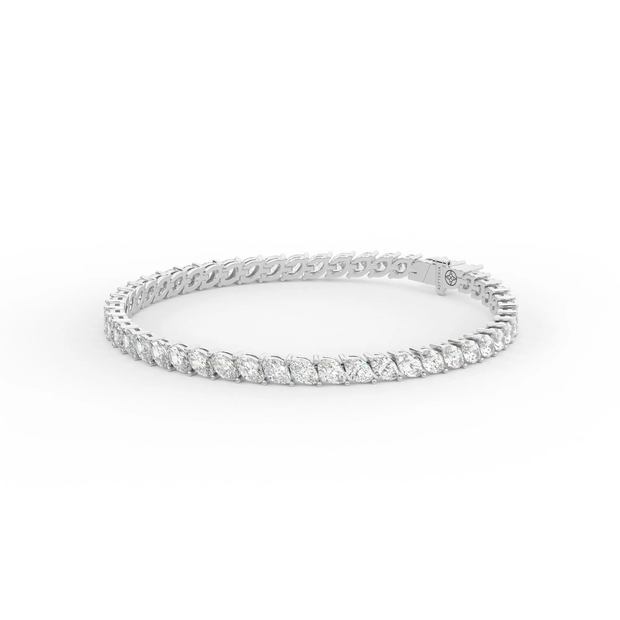 Marquise shape diamond tennis bracelet, 8.0 Ct. TW,Bracelet Jewelry