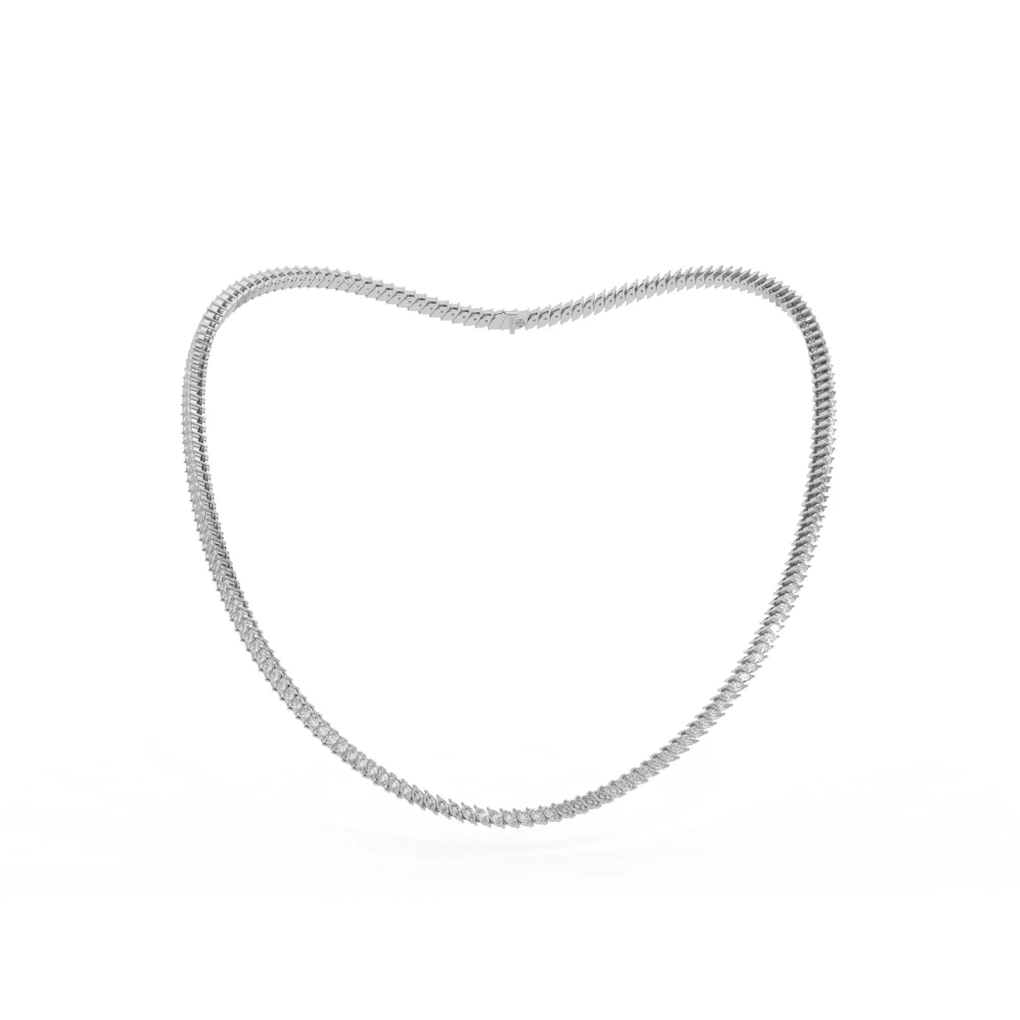 Marquise shape diamond tennis necklace, 17.0 Ct. TW,Pendant&Necklace
