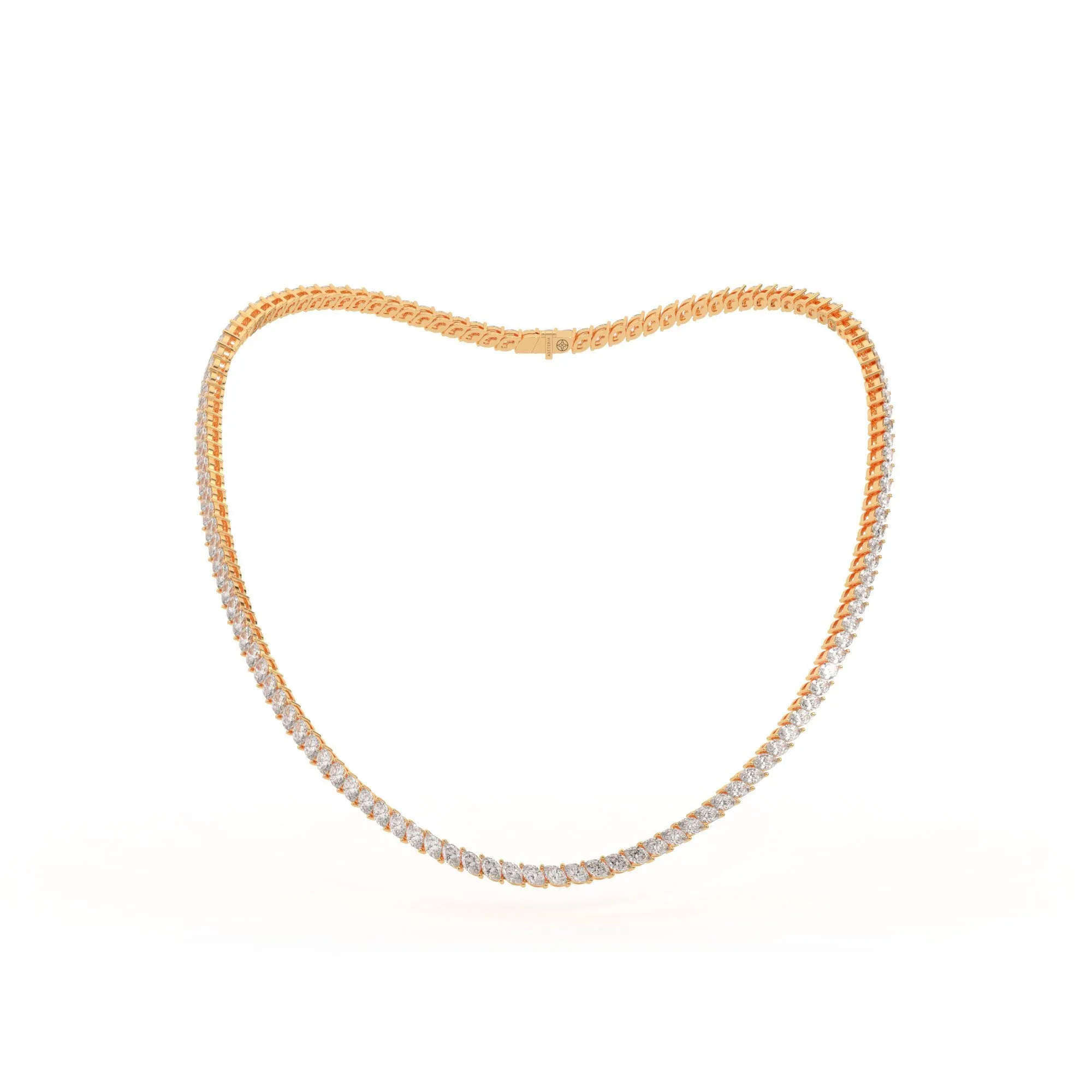 Marquise shape diamond tennis necklace, 20.0 Ct. TW,Pendant&Necklace