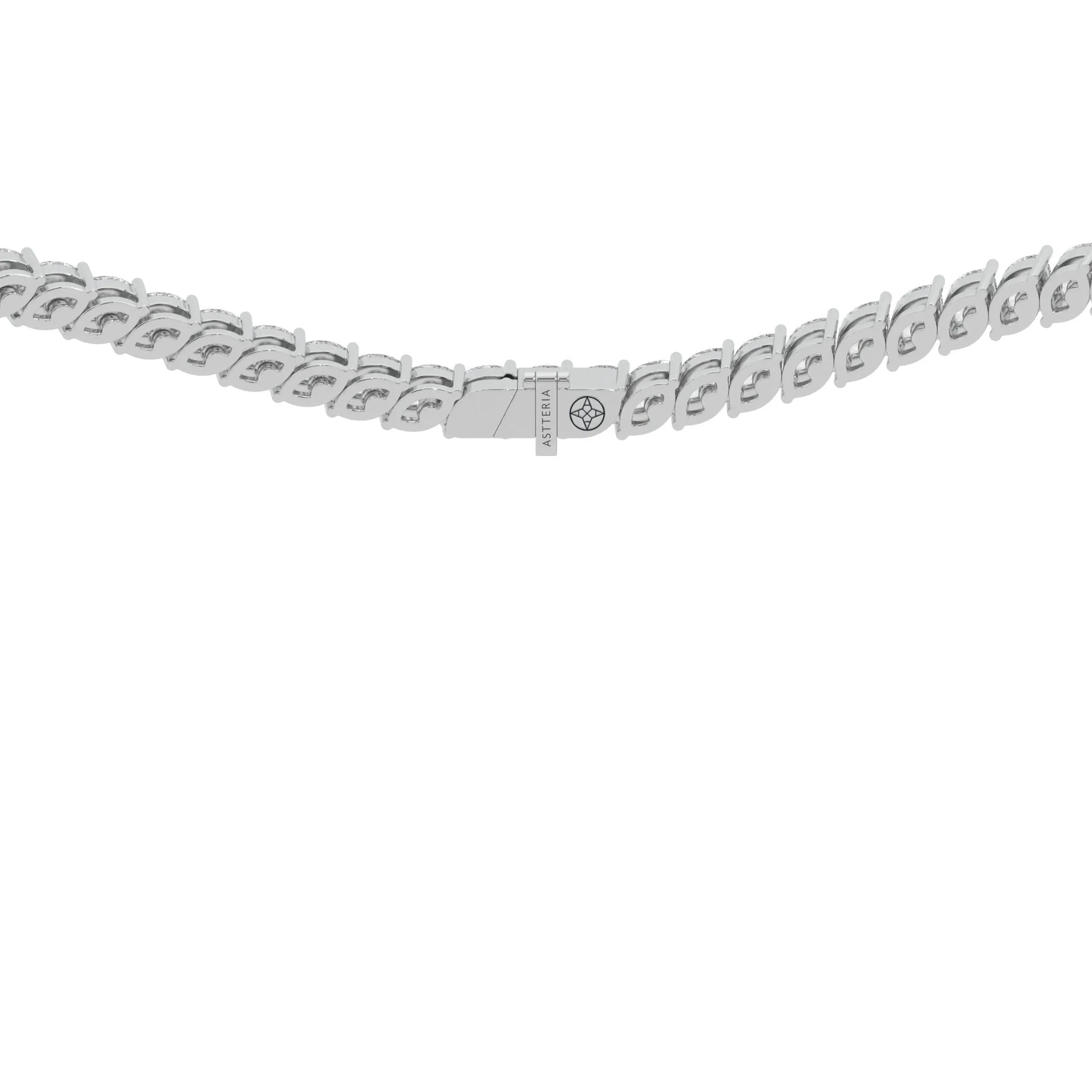 Marquise shape diamond tennis necklace, 20.0 Ct. TW,Pendant&Necklace