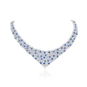 Natural Blue Sapphire Necklace, 54.44 Ct. TW,Sapphire Necklace