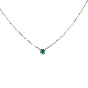 Natural Green Emerald Pendant, 0.36 Ct. TW,Emerald Pendant