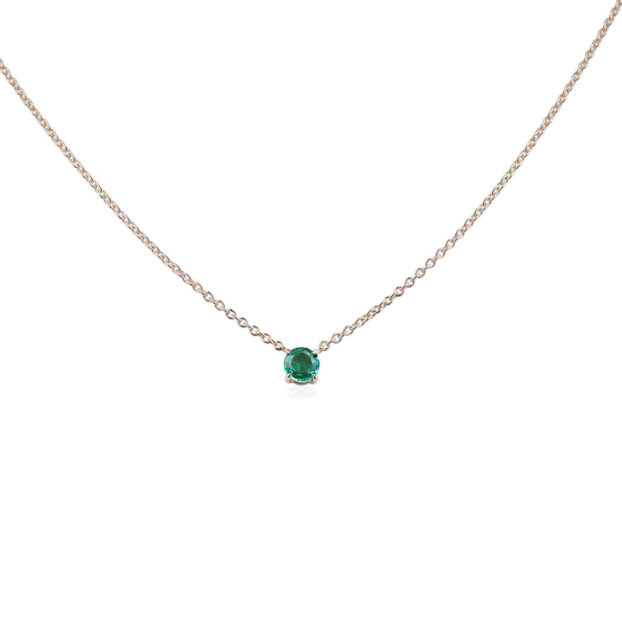 Natural Green Emerald Pendant, 0.36 Ct. TW,Emerald Pendant