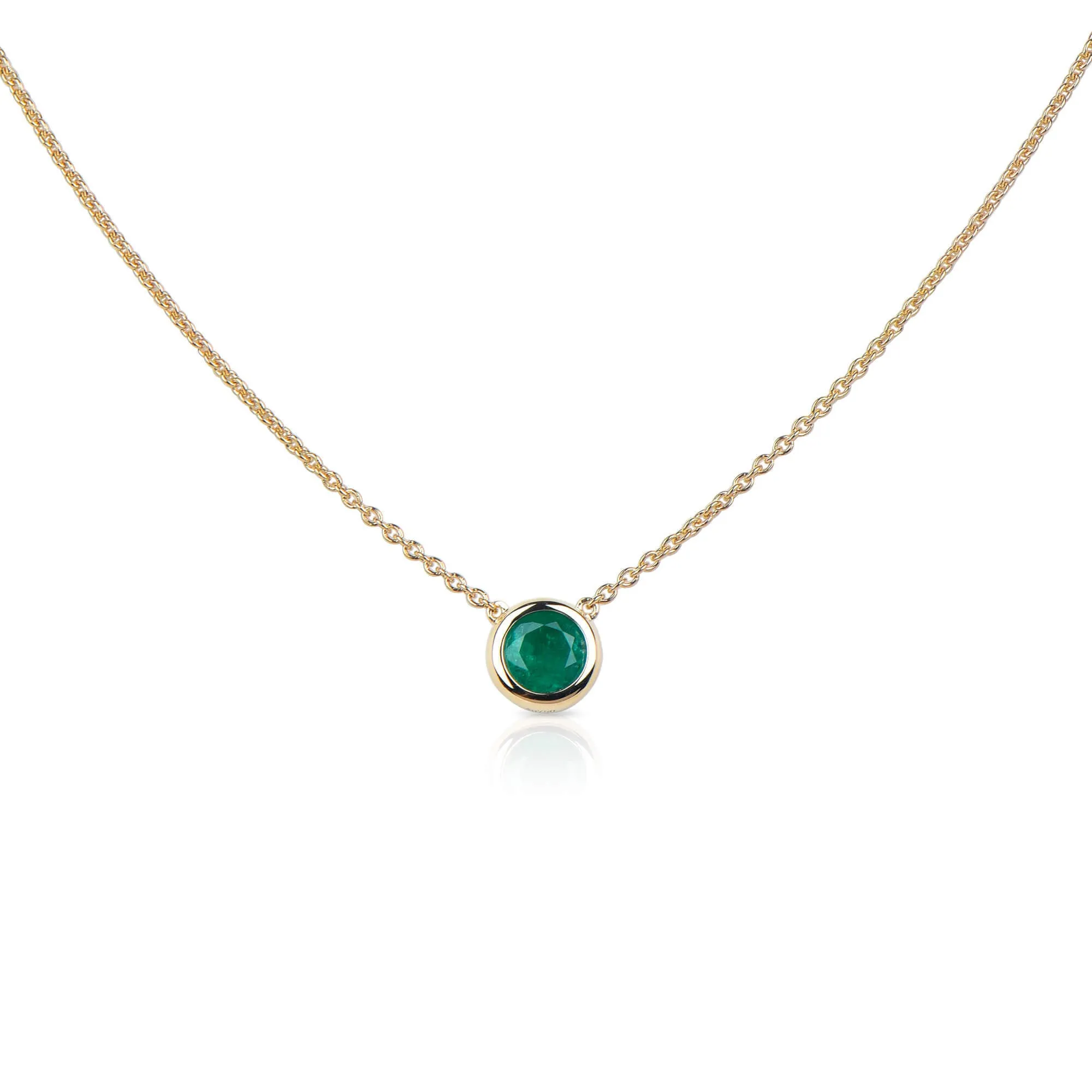 Natural Green Emerald Pendant, 0.68 Ct. TW,Emerald Pendant