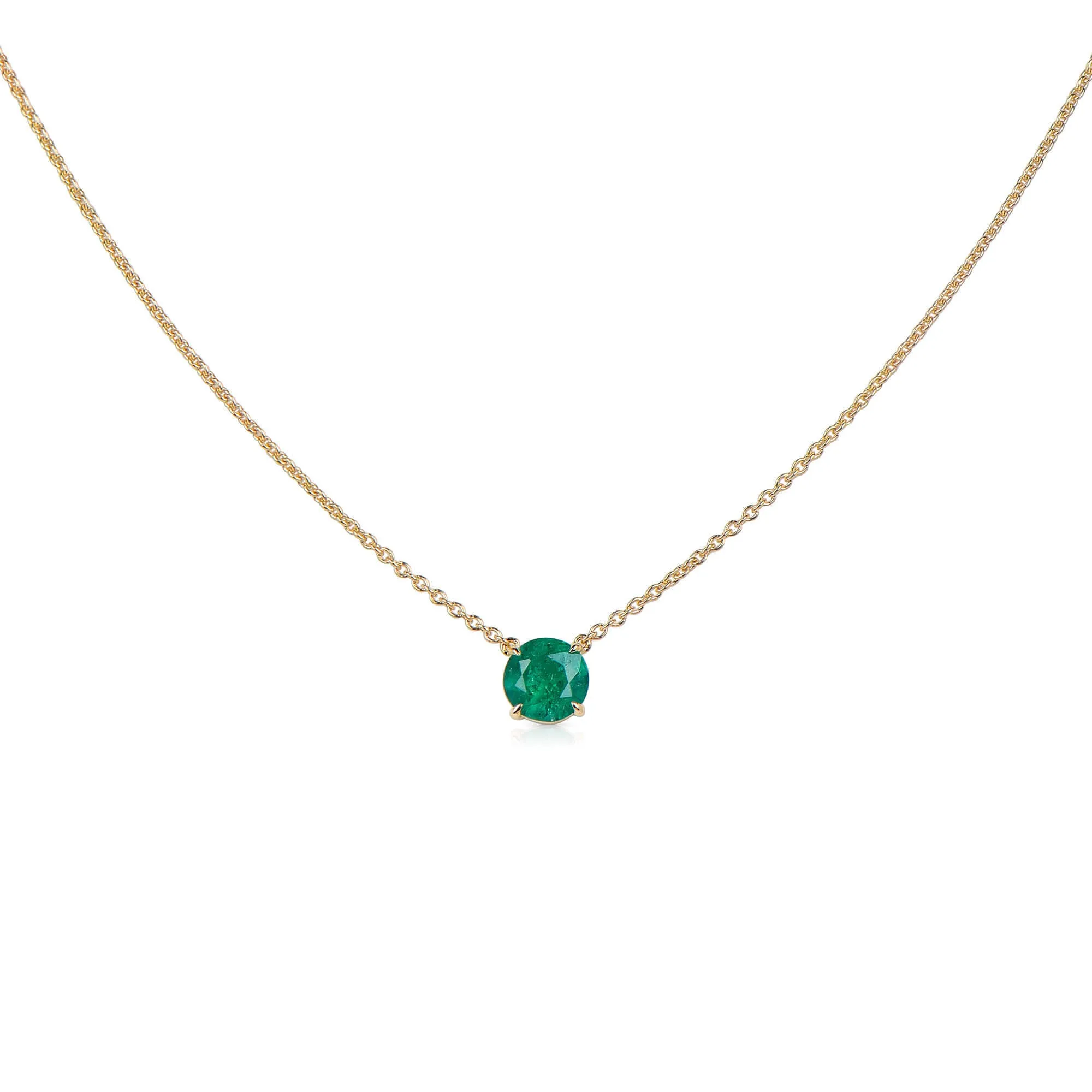 Natural Green Emerald Pendant, 1.22 Ct. TW,Emerald Pendant