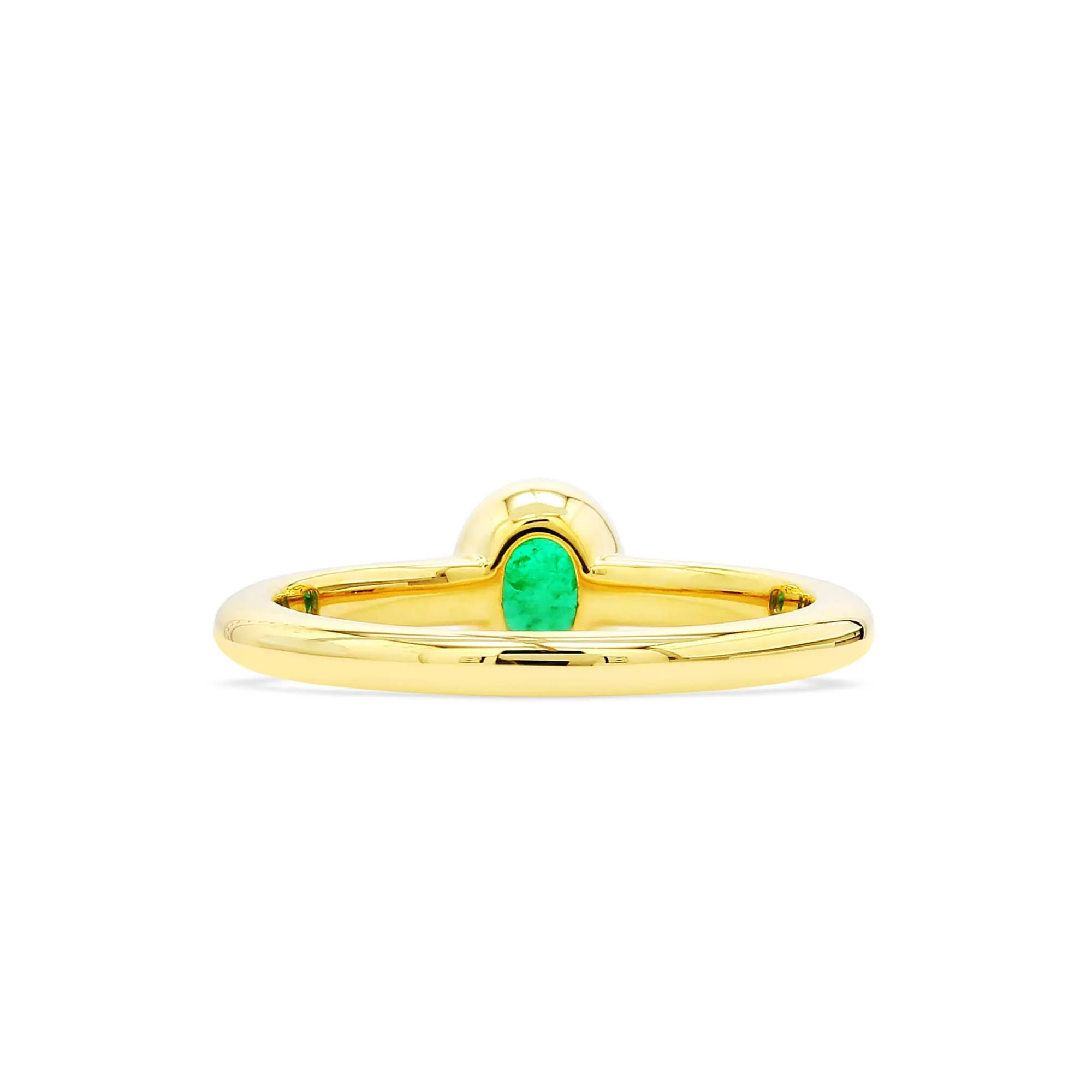 Natural Green Emerald Ring, 0.48 Ct. TW,Emerald Rings