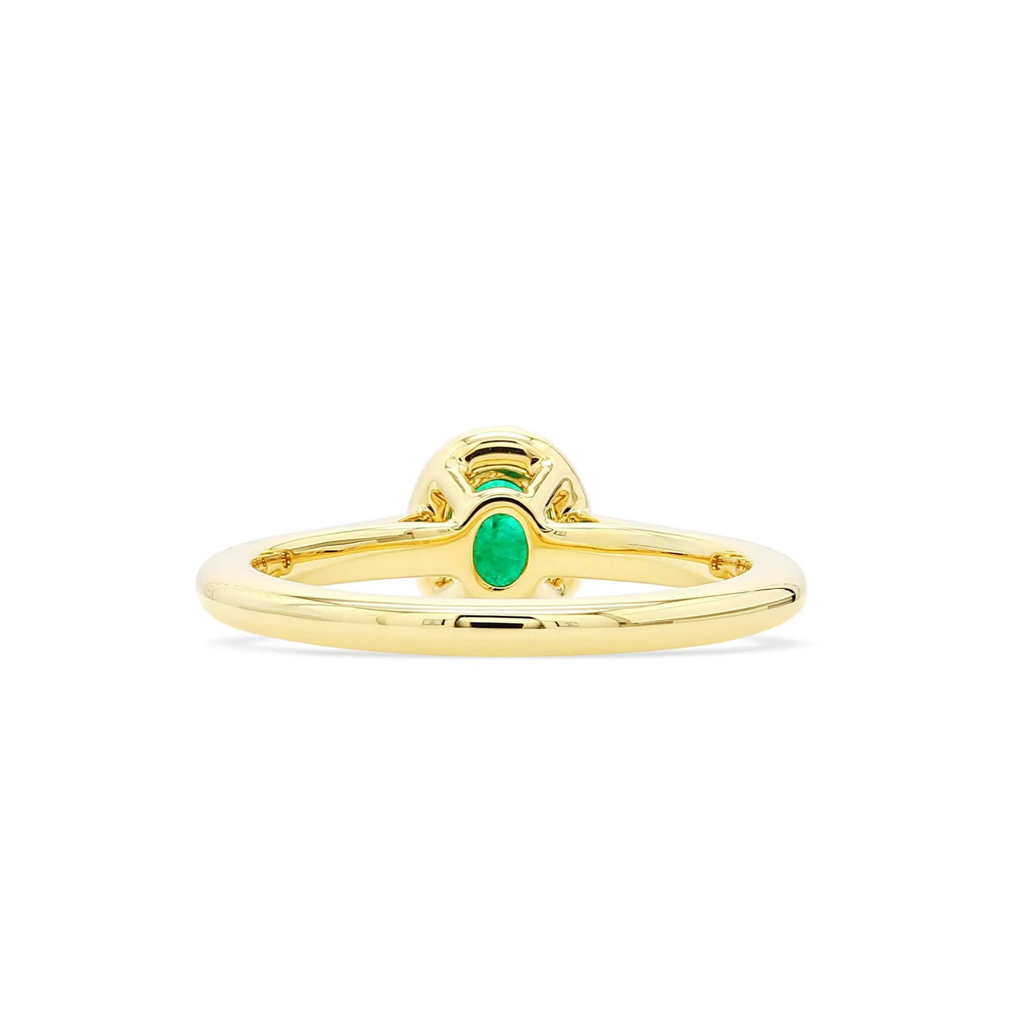 Natural Green Emerald Ring, 0.56 Ct. TW,Emerald Rings