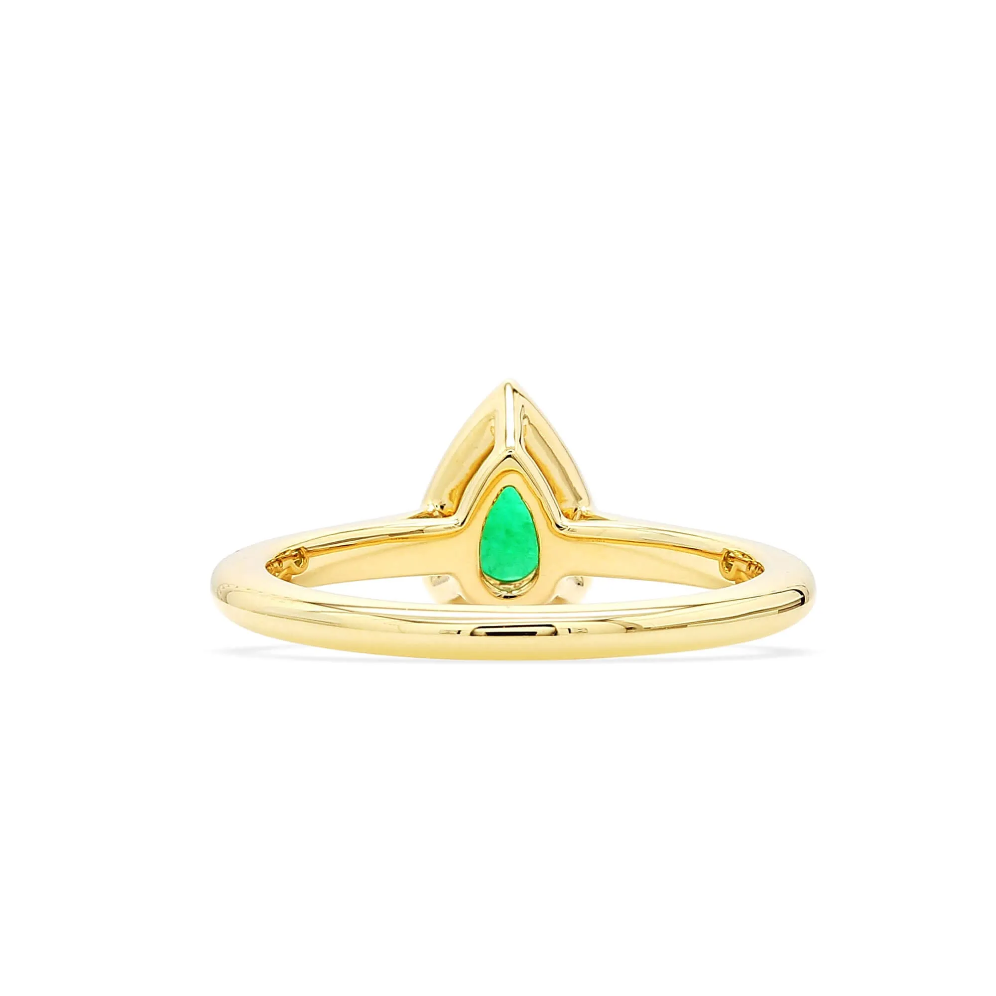 Natural Green Emerald Ring, 0.57 Ct. TW,Emerald Rings