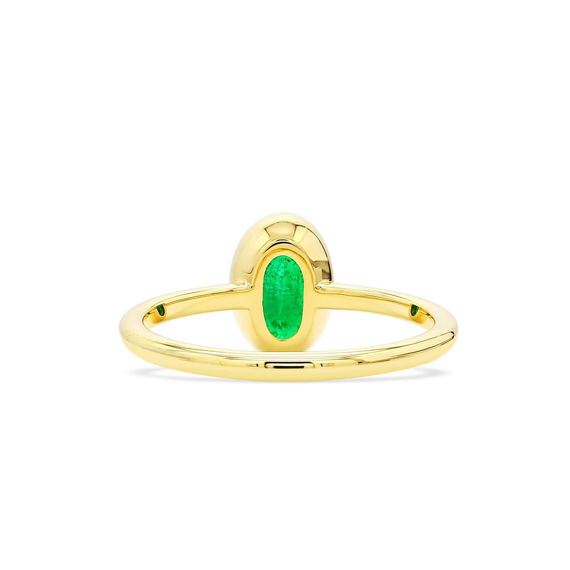 Natural Green Emerald Ring, 0.91 Ct. TW,Emerald Rings