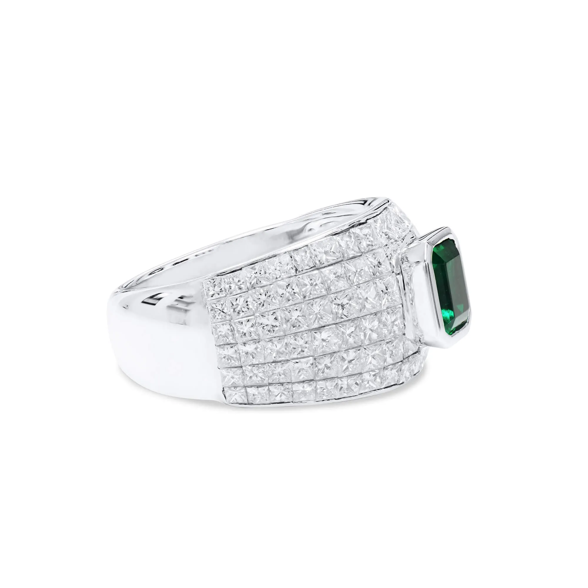 Natural Green Emerald Ring, 3.59 Ct. TW,Emerald Rings