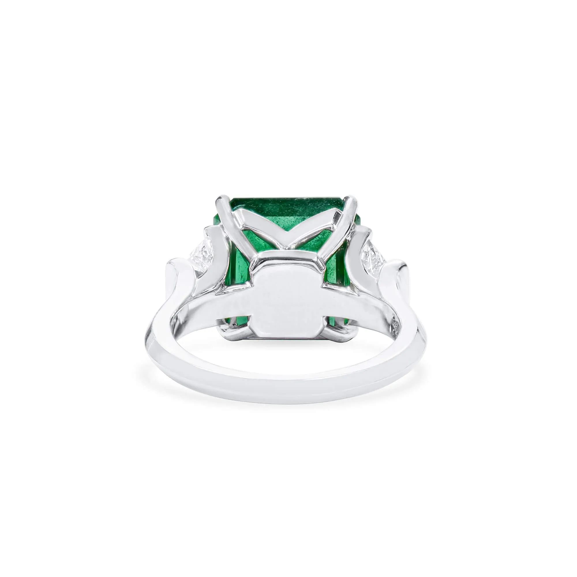 Natural Green Zambia Emerald Ring, 8.56 Ct. TW, Radiant shape GRS Certified,Emerald Rings