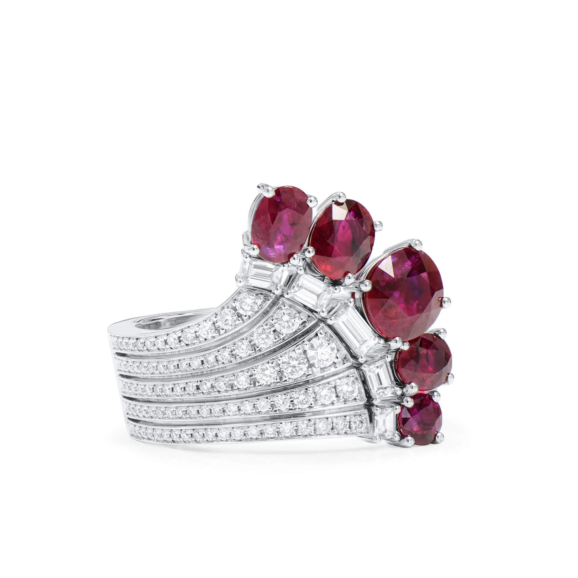 Natural Pigeons blood Burma Ruby Ring, 2.84 Ct. (3.55 Ct. TW), GRS2021-082079, Unheated,Ruby Rings