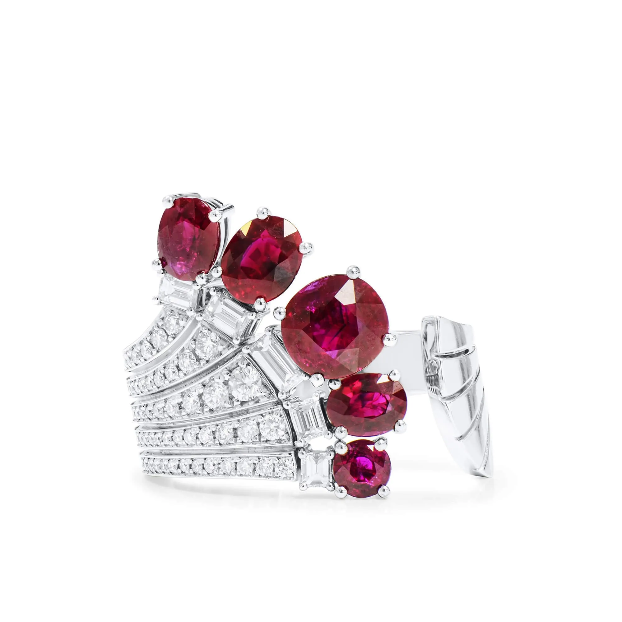 Natural Pigeons blood Burma Ruby Ring, 2.84 Ct. (3.55 Ct. TW), GRS2021-082079, Unheated,Ruby Rings