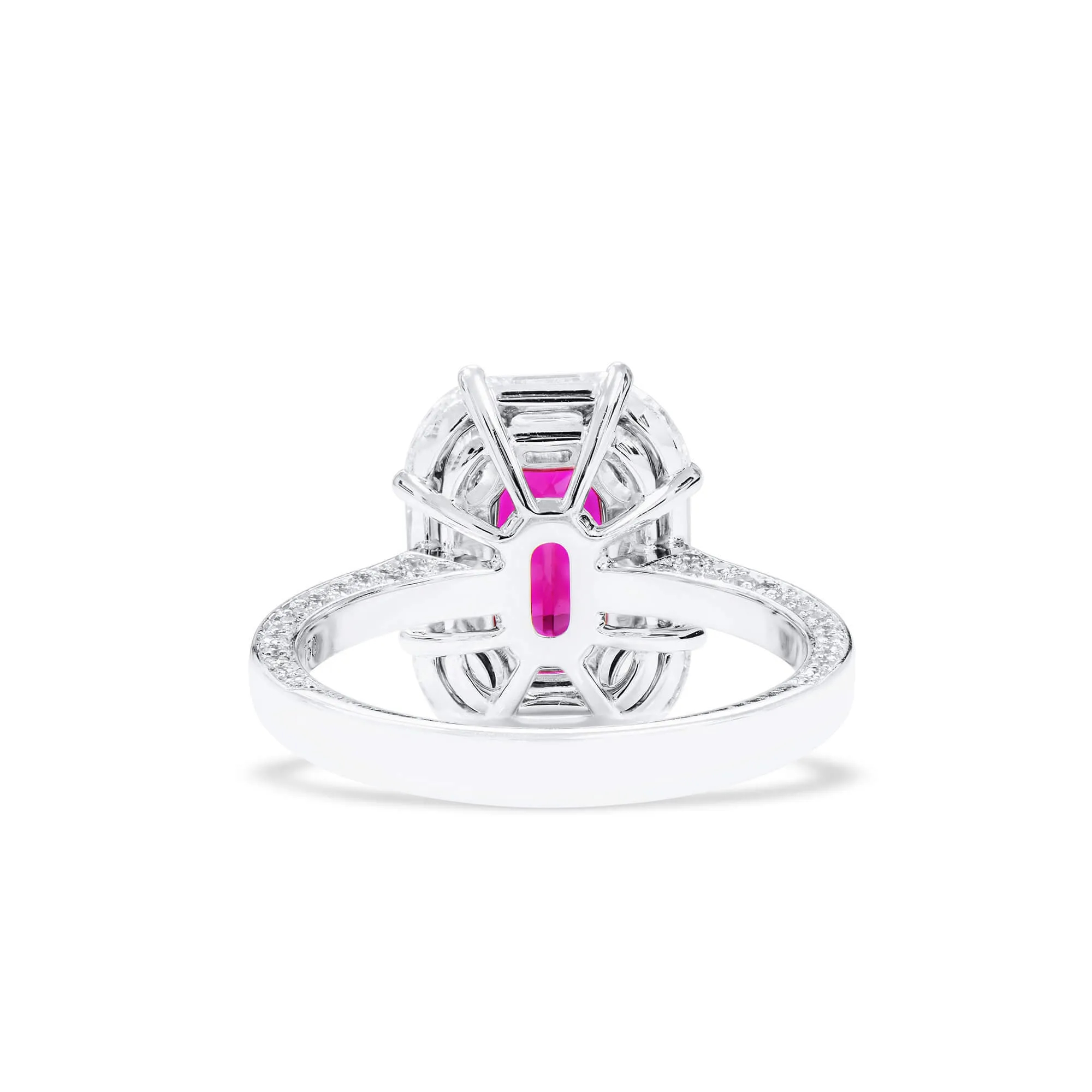 Natural Red Mozambique Ruby Ring, 3.86 Ct. TW, Oval shape GRS Certified,Ruby Rings