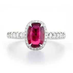 Natural Red Ruby Ring, 1.88 Ct. TW,Ruby Rings