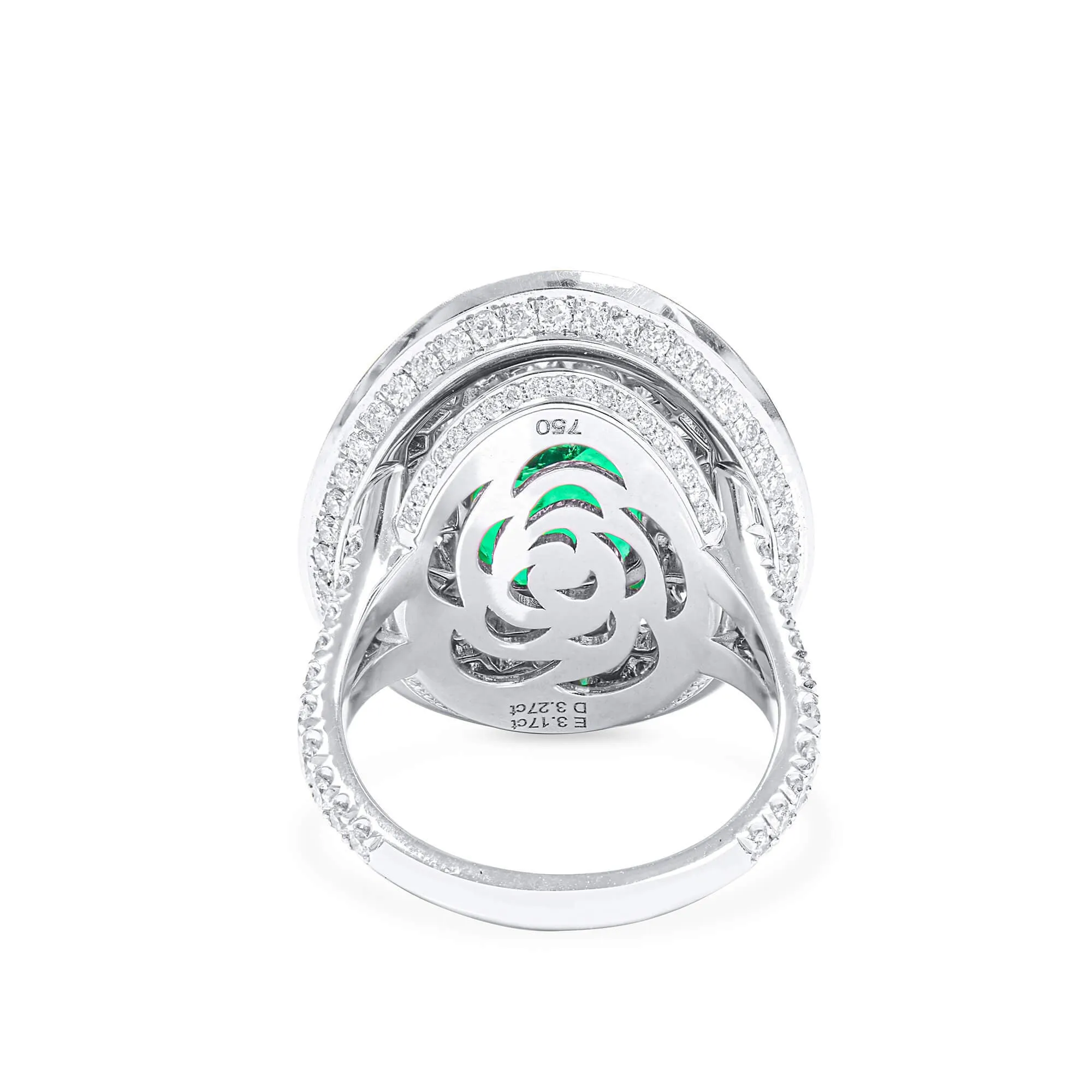 Natural Vivid Green Colombia Emerald Ring, 6.44 Ct. TW, Emerald shape GRS Certified,Emerald Rings