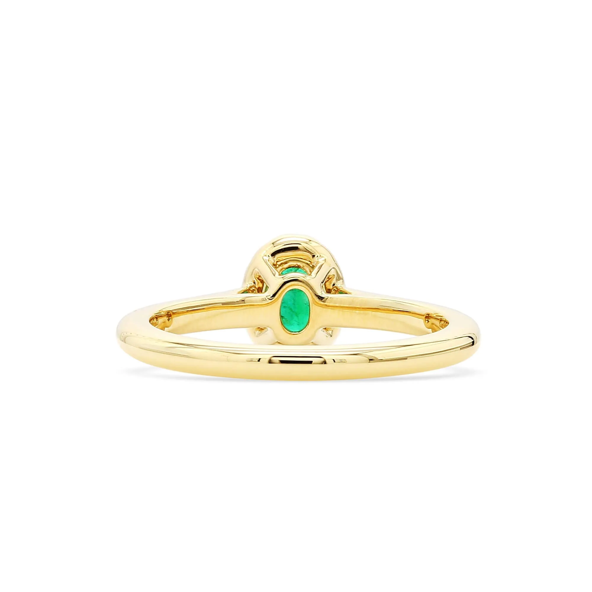 Natural Vivid Green Emerald Ring, 0.52 Ct. TW,Emerald Rings