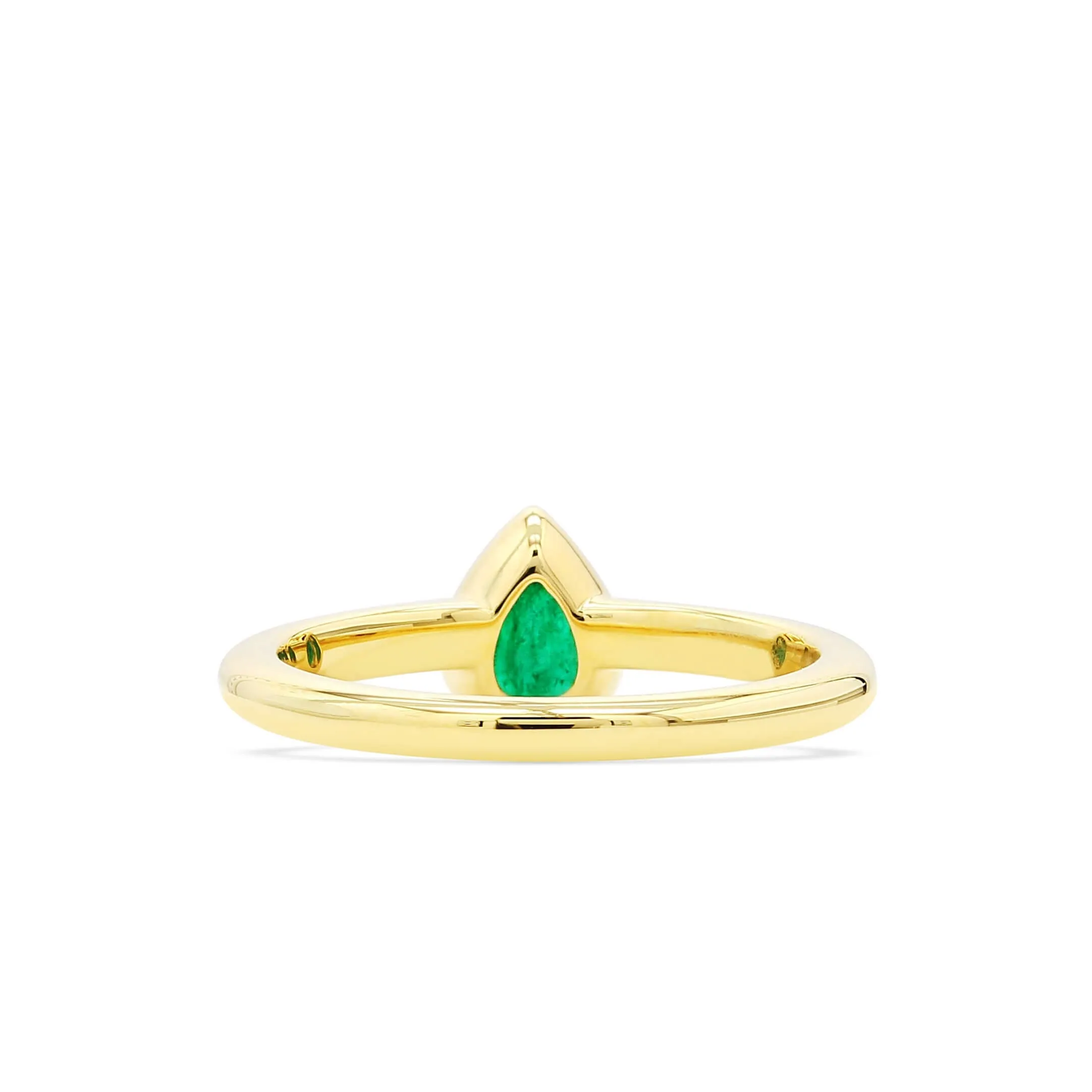 Natural Vivid Green Emerald Ring, 0.55 Ct. TW,Emerald Rings