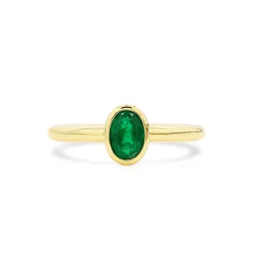 Natural Vivid Green Emerald Ring, 0.64 Ct. TW,Emerald Rings