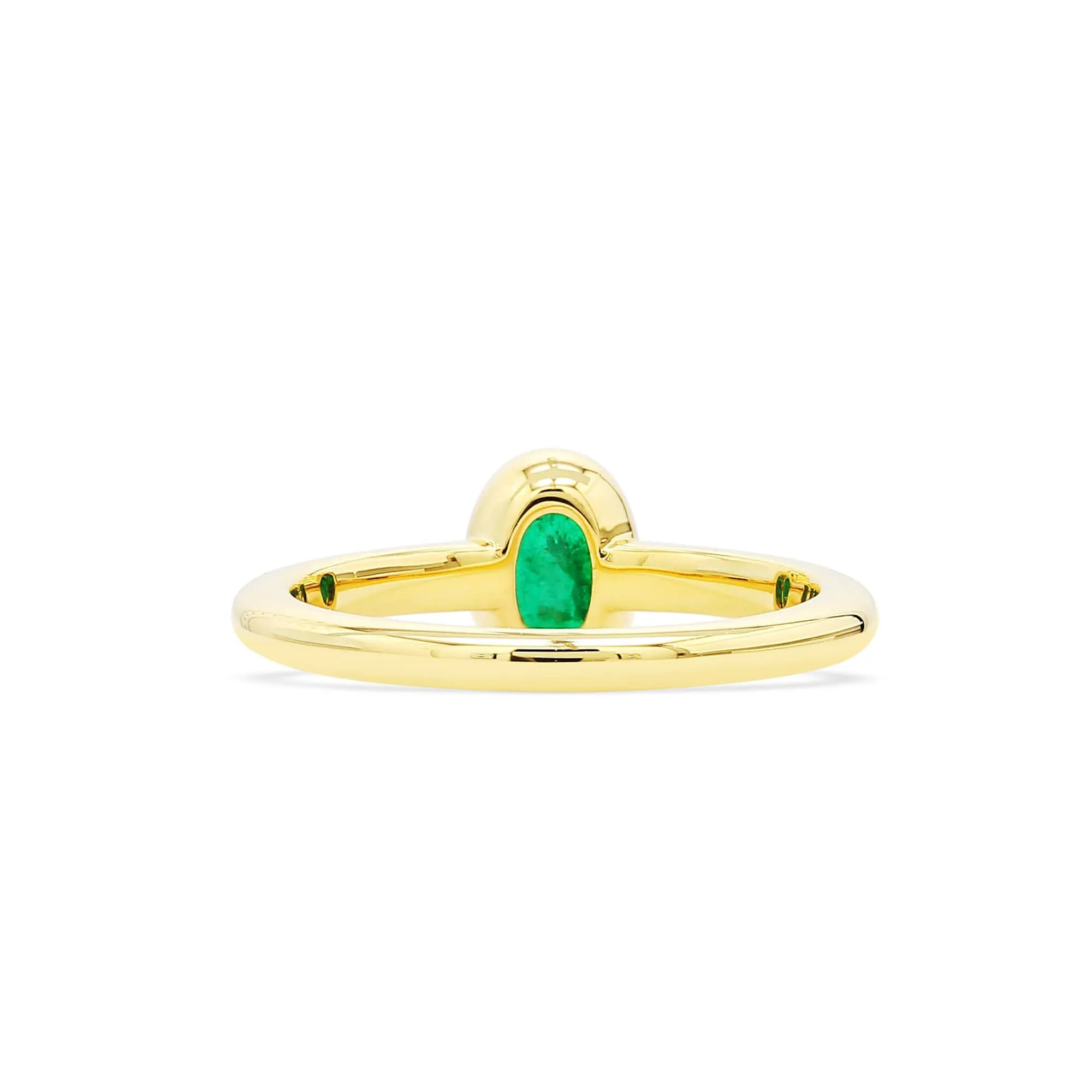 Natural Vivid Green Emerald Ring, 0.64 Ct. TW,Emerald Rings